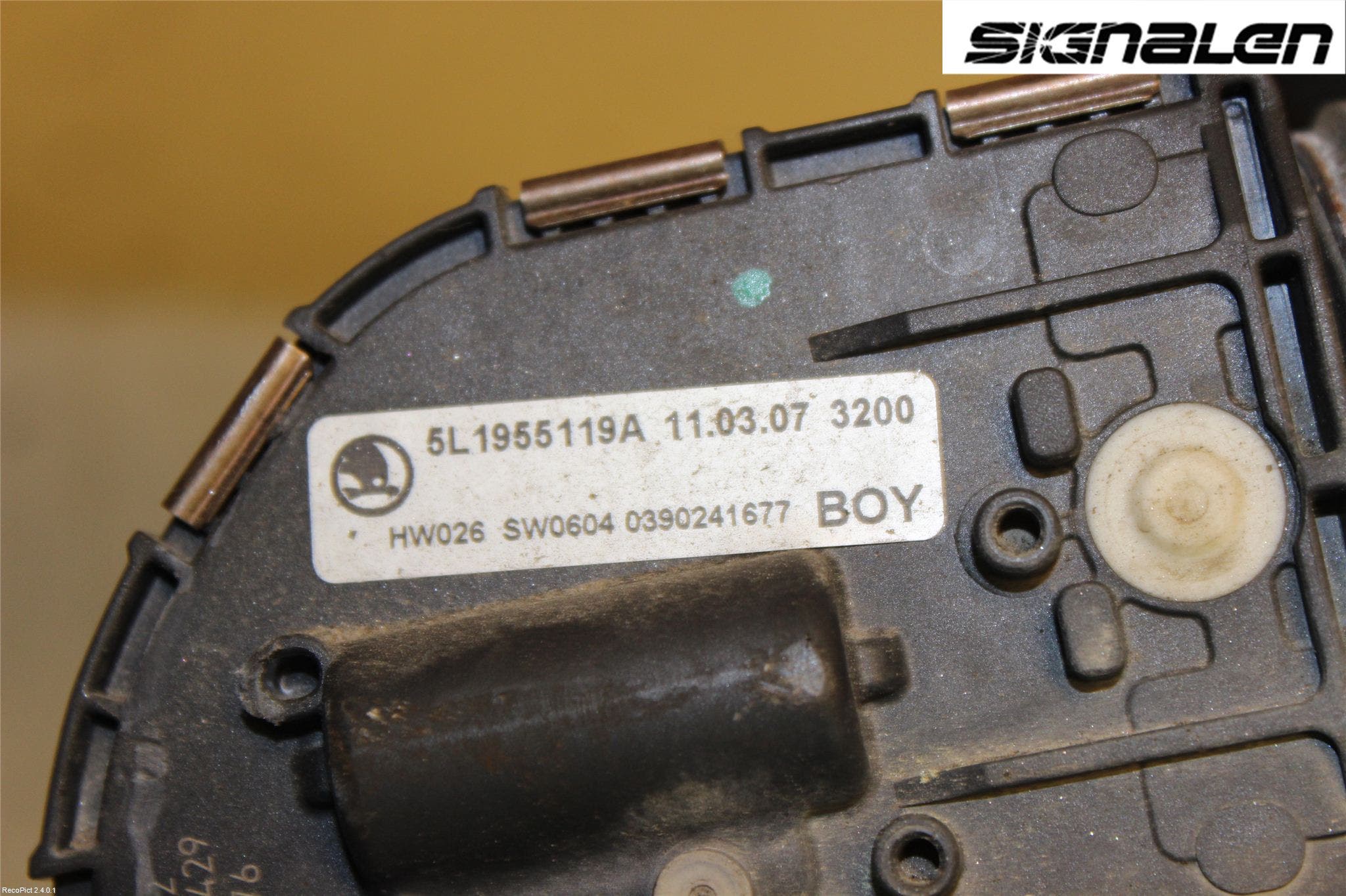 Skoda YETI Torkarmotor Vindruta