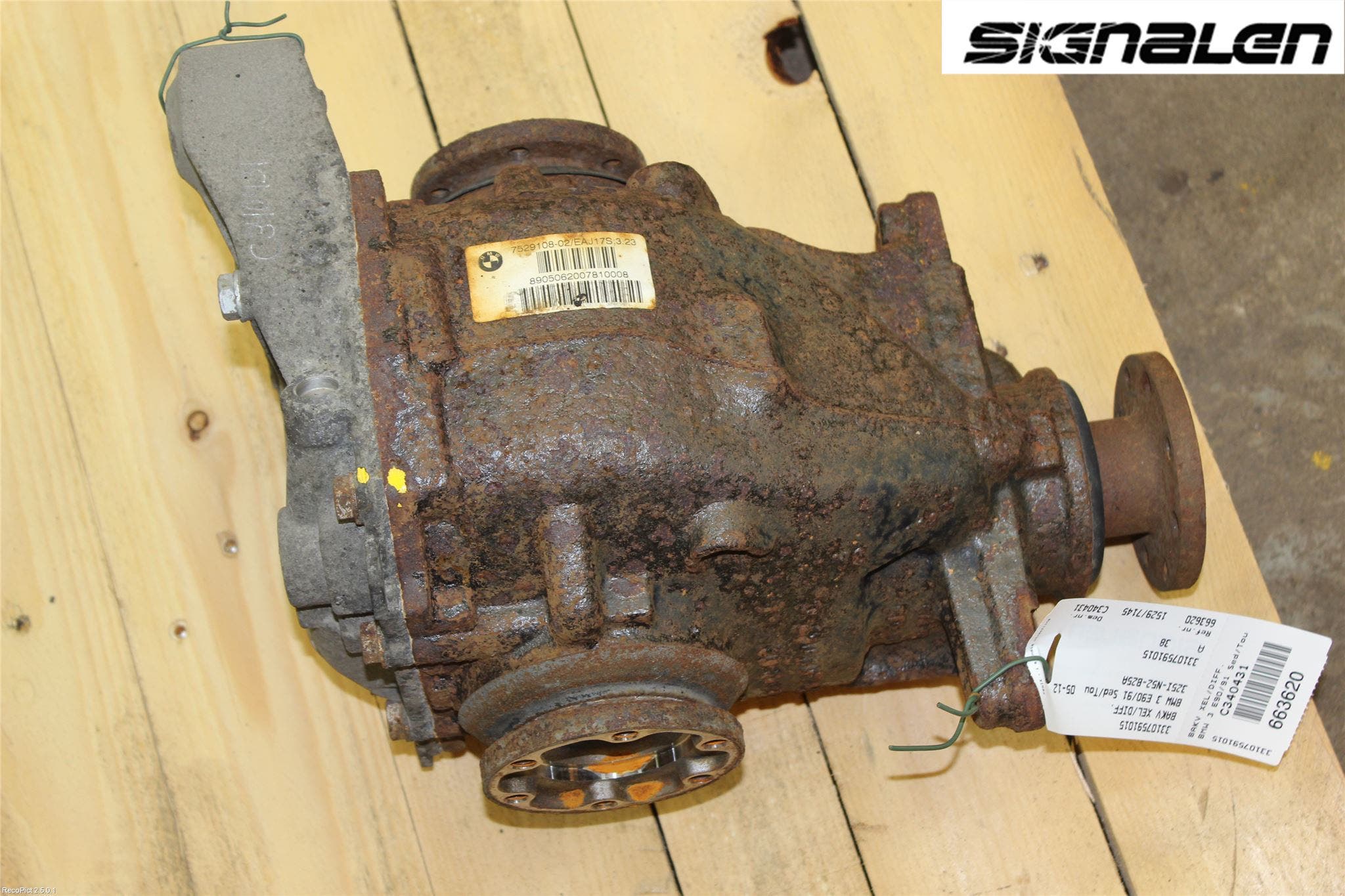 BMW 3 E90/91 SED/TOU 05-12 Bakväxel-Diff