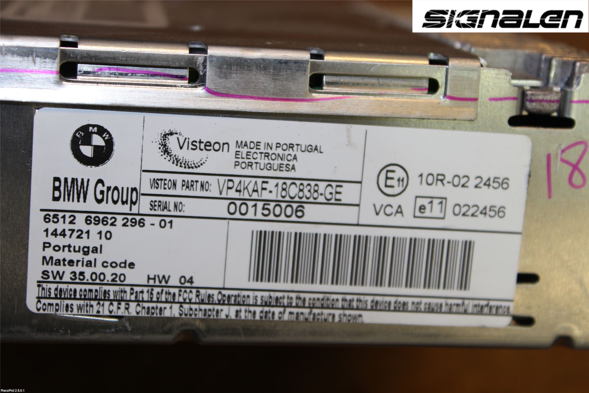 BMW 3 E90/91 SED/TOU 05-12 Radio