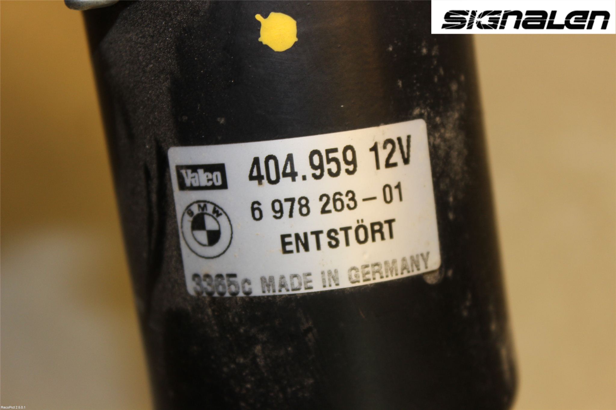 BMW 3 E90/91 SED/TOU 05-12 Torkarmotor Vindruta