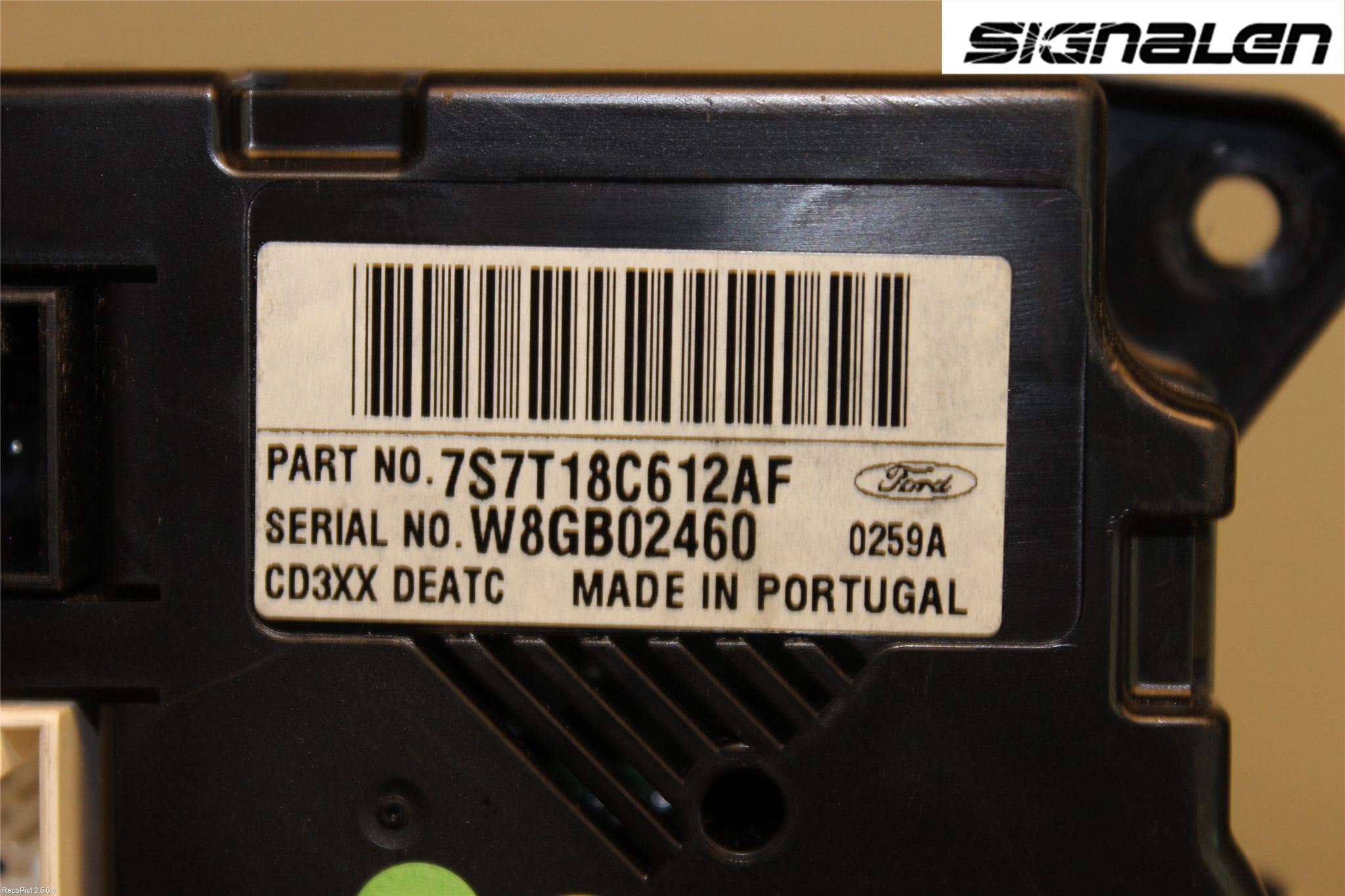 Ford MONDEO 07-15 Ac Styrenhet Ac Manöveren