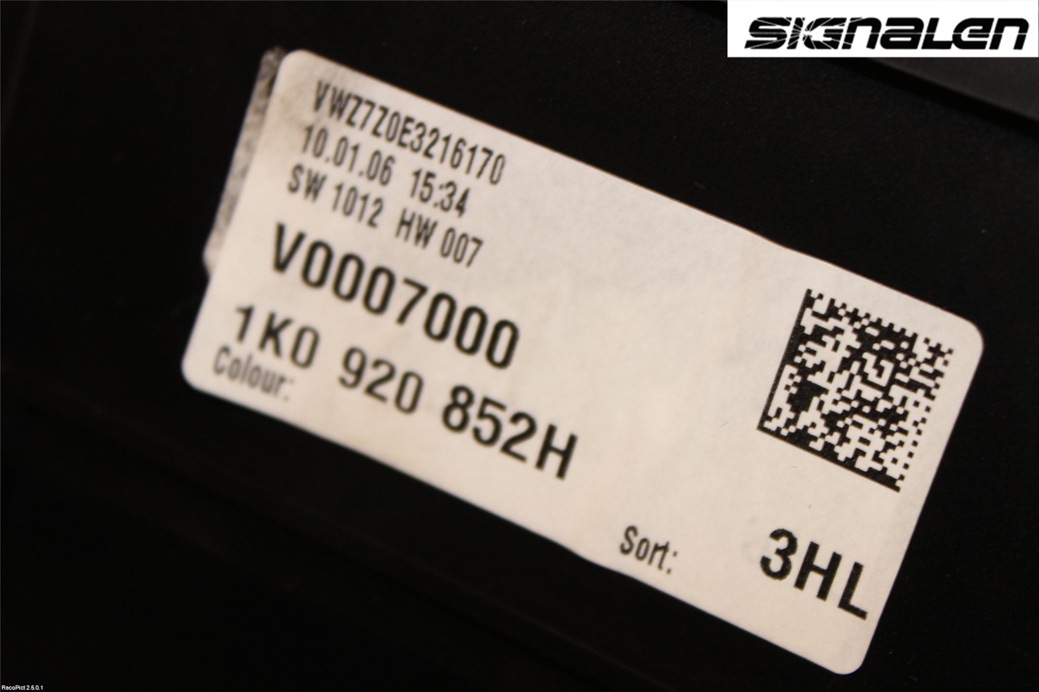 Volkswagen VW JETTA V 06-10 Instrument Komb