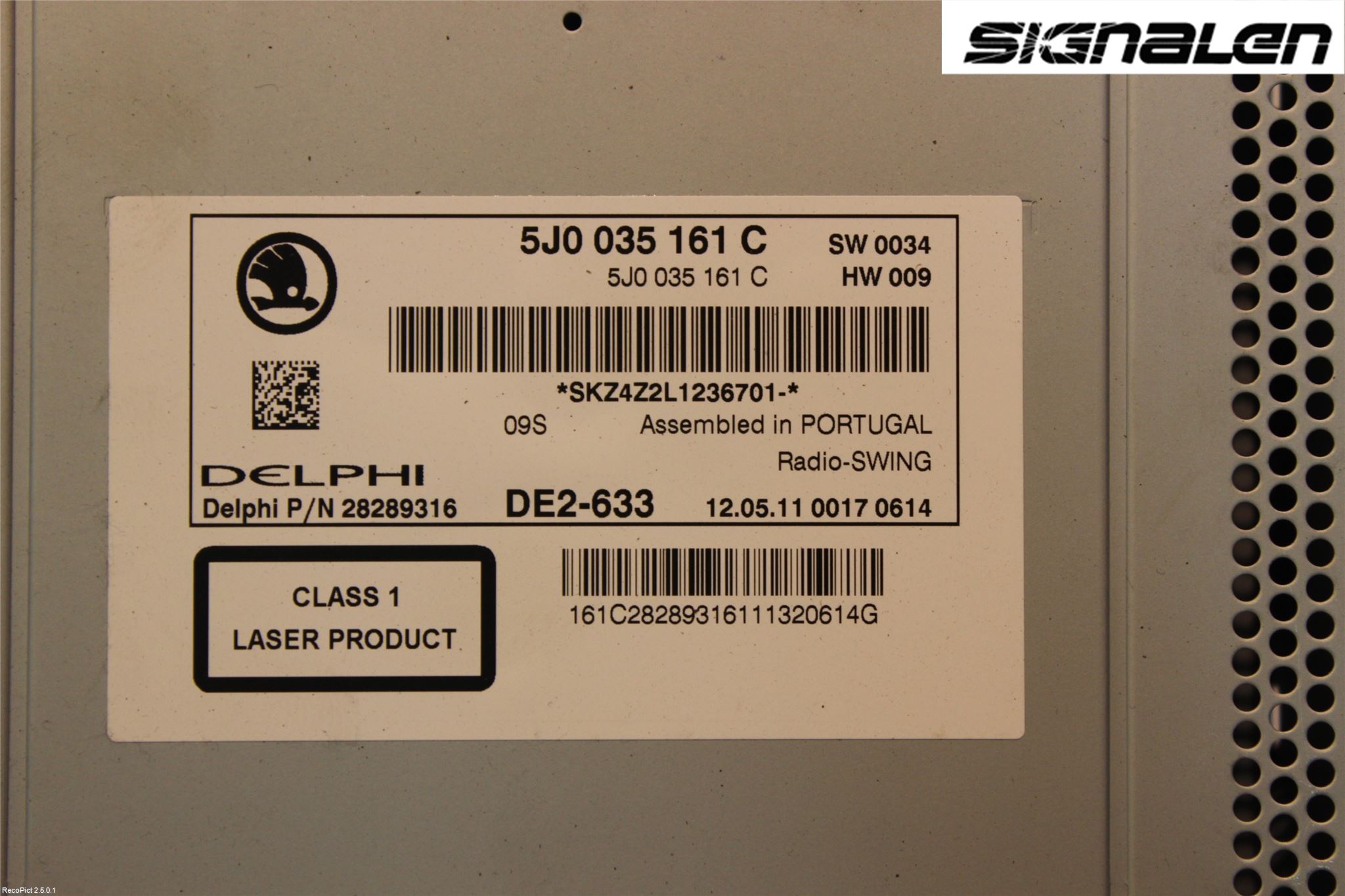 Skoda FABIA 07-14 Cd Radio - Multimediapanel