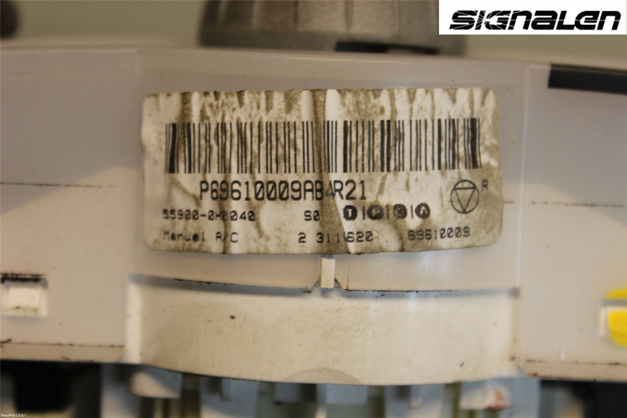 Peugeot 107 Ac Styrenhet Ac Manöveren