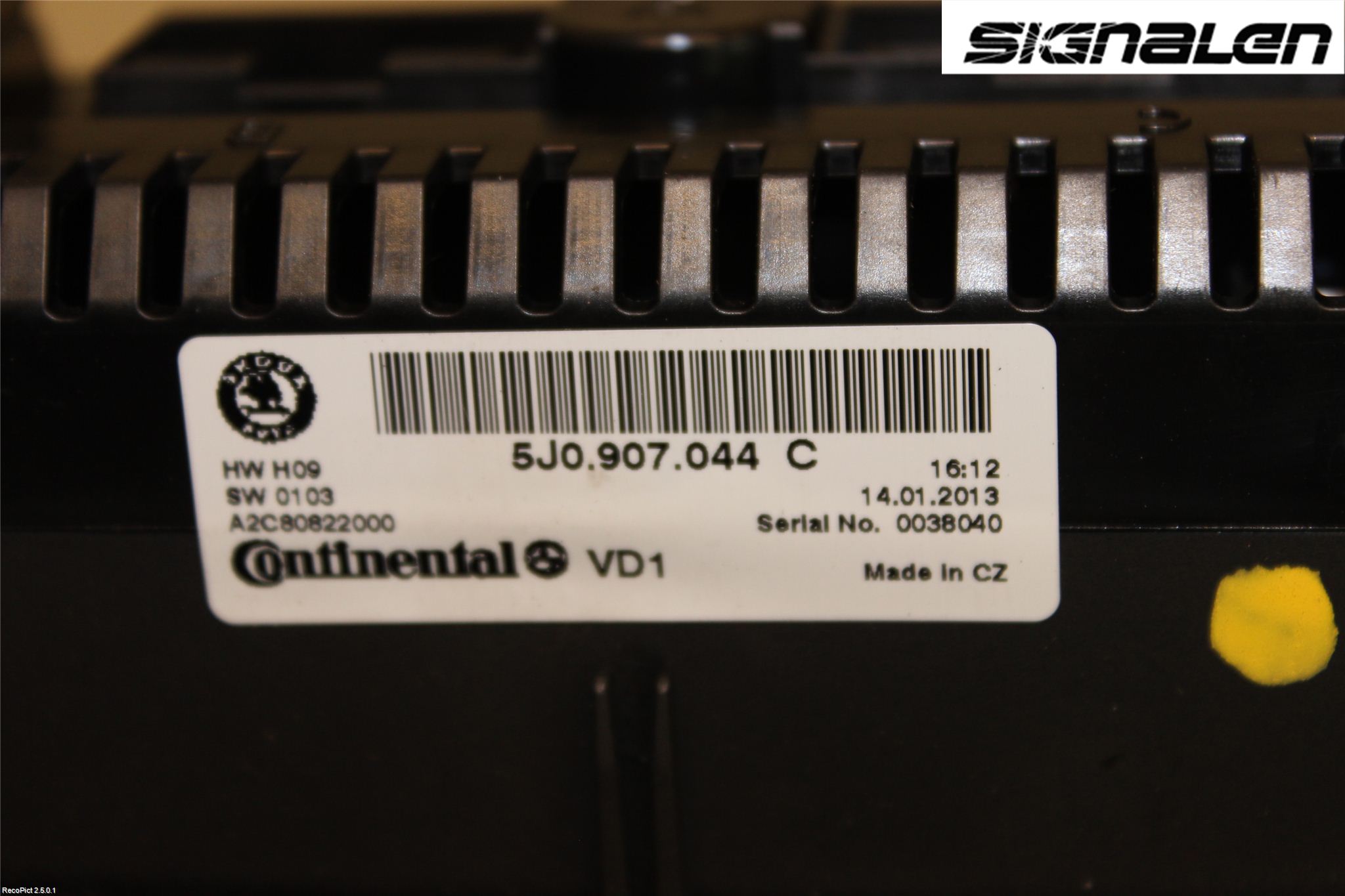 Skoda FABIA 07-14 Ac Styrenhet Ac Manöveren