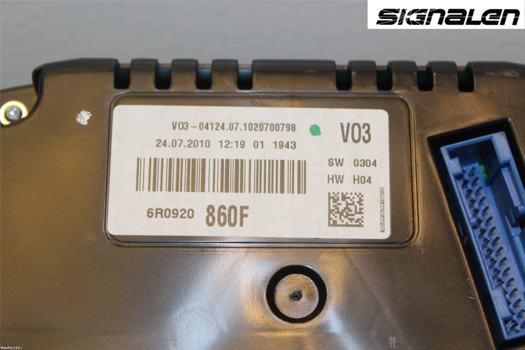 Volkswagen VW POLO 10-17 Instrument Komb