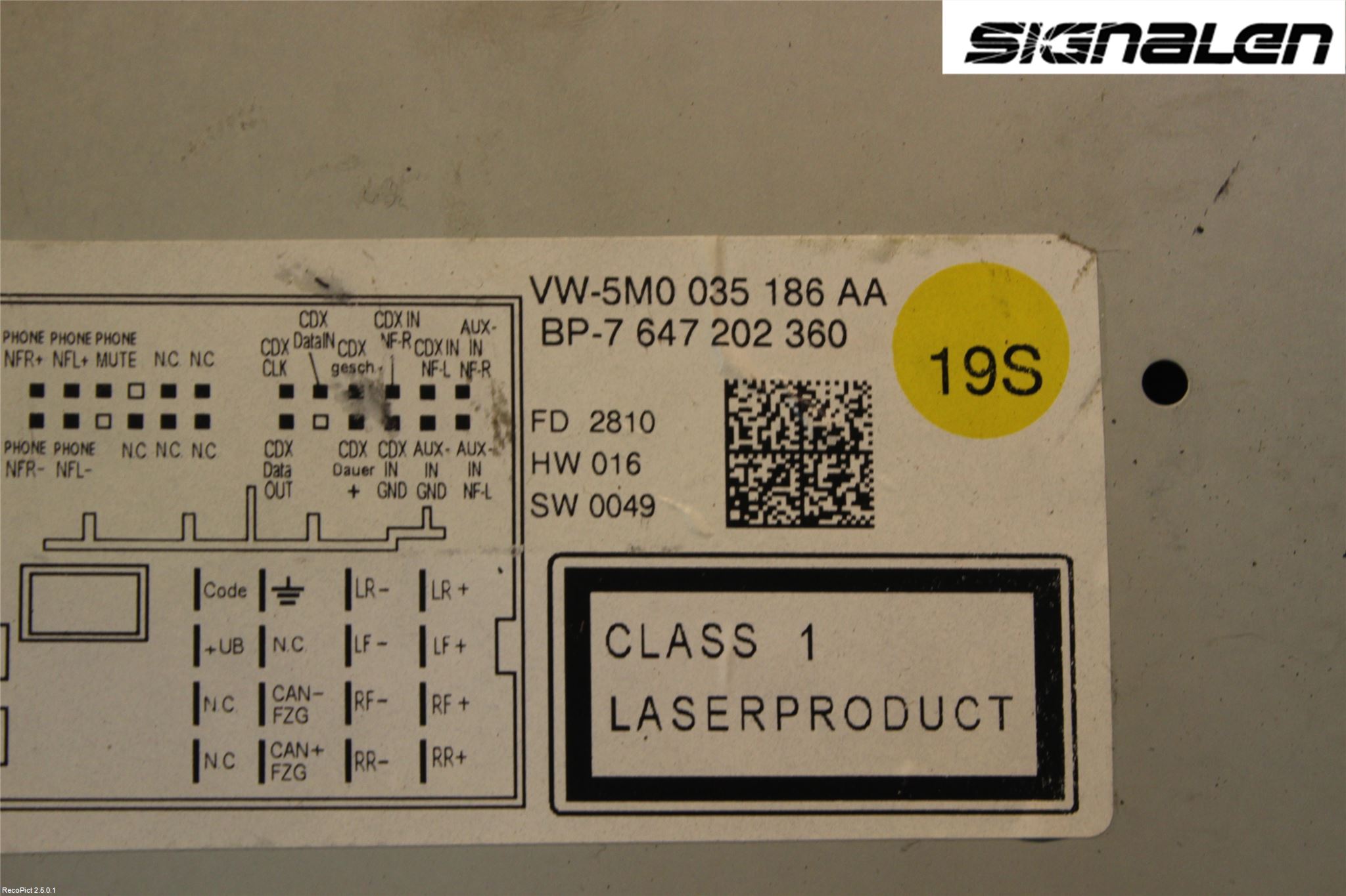 Volkswagen VW POLO 10-17 Cd Radio - Multimediapanel