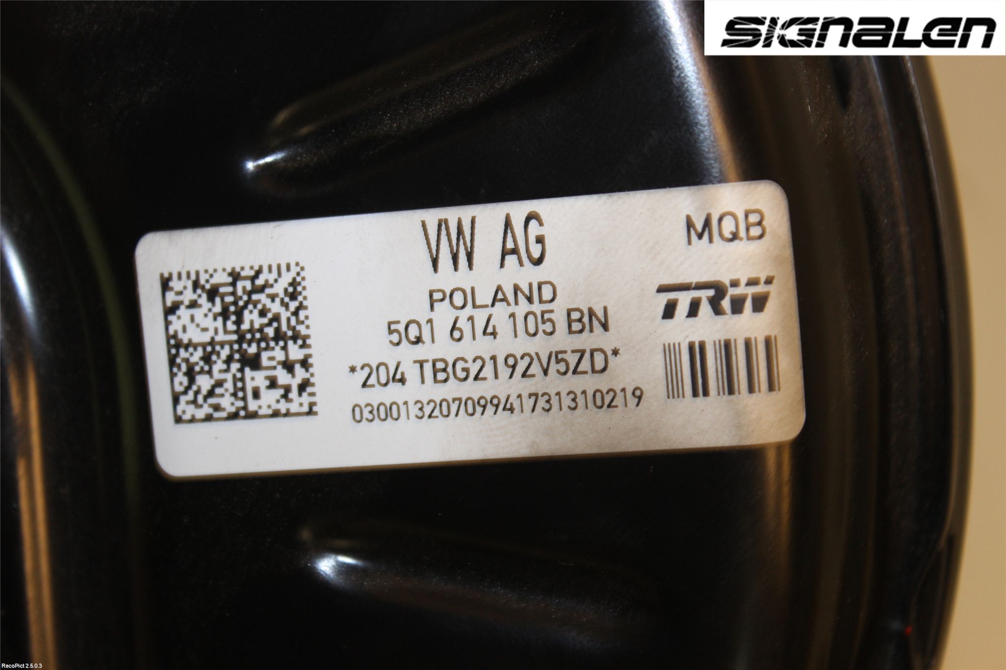 Audi A3/S3 8V 13-20 Bromsservo