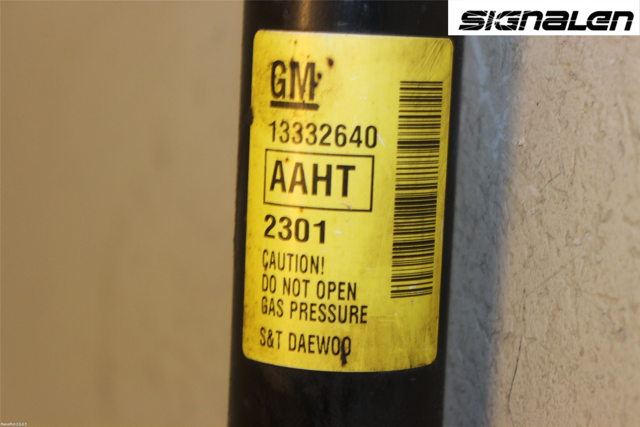 GM CHEVROLET CRUZE Stötdämpare Bak