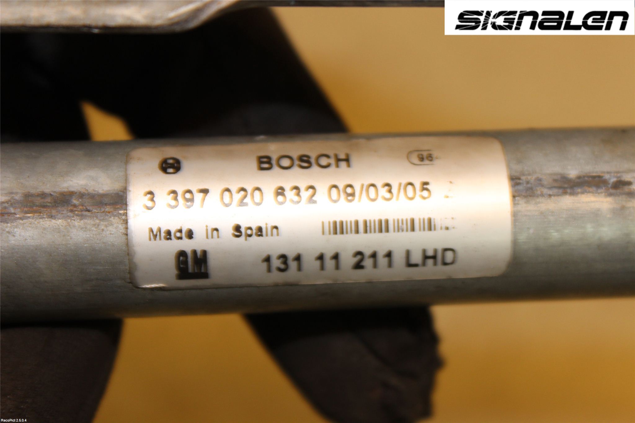 Opel ASTRA H 04-12 Torkarmekanism Vindruta