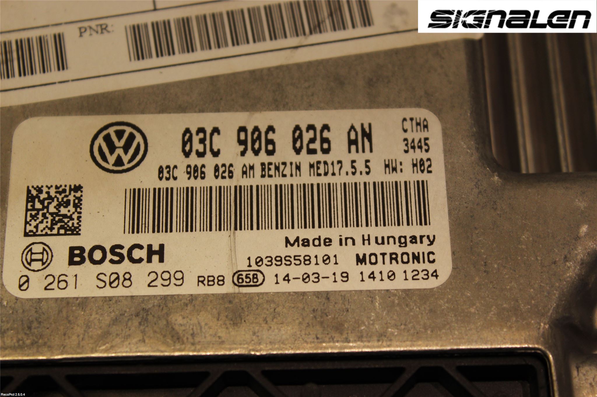 Seat ALHAMBRA 11- Styrenhet Insprut Bensin