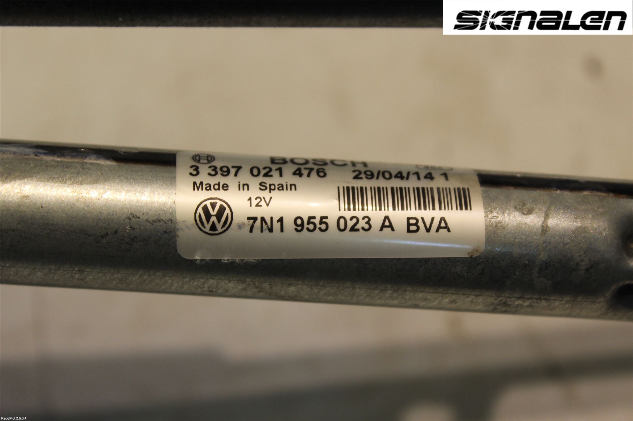 Seat ALHAMBRA 11- Torkarmekanism Vindruta