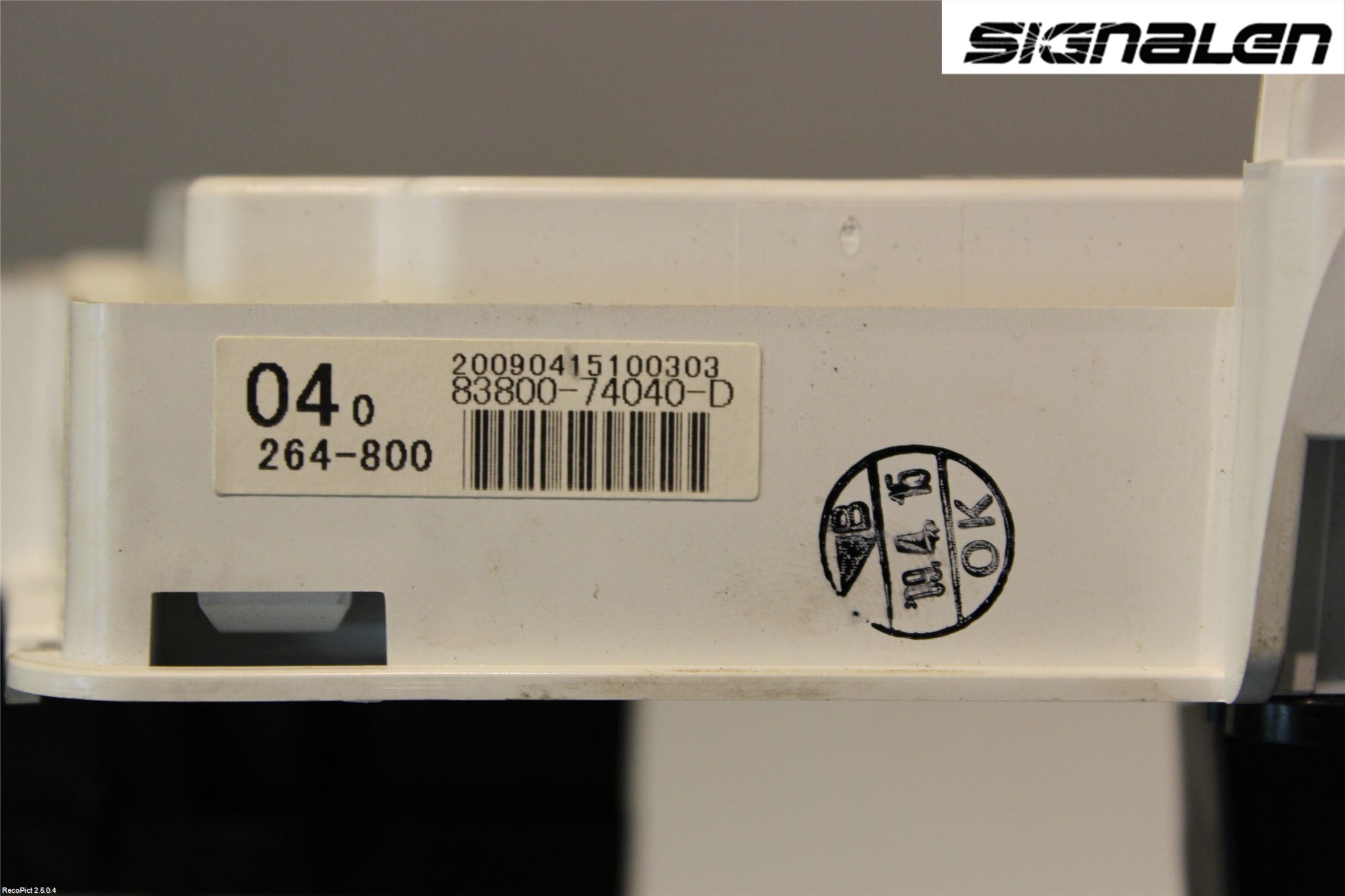 Toyota iQ Instrument Komb