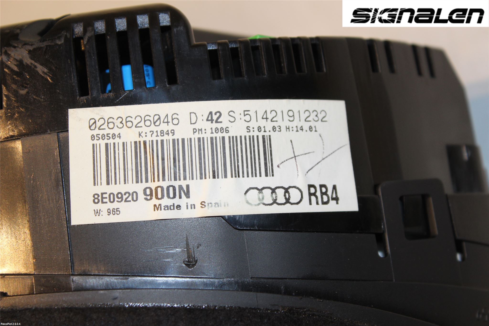 Audi A4/S4 01-05 Instrument Komb