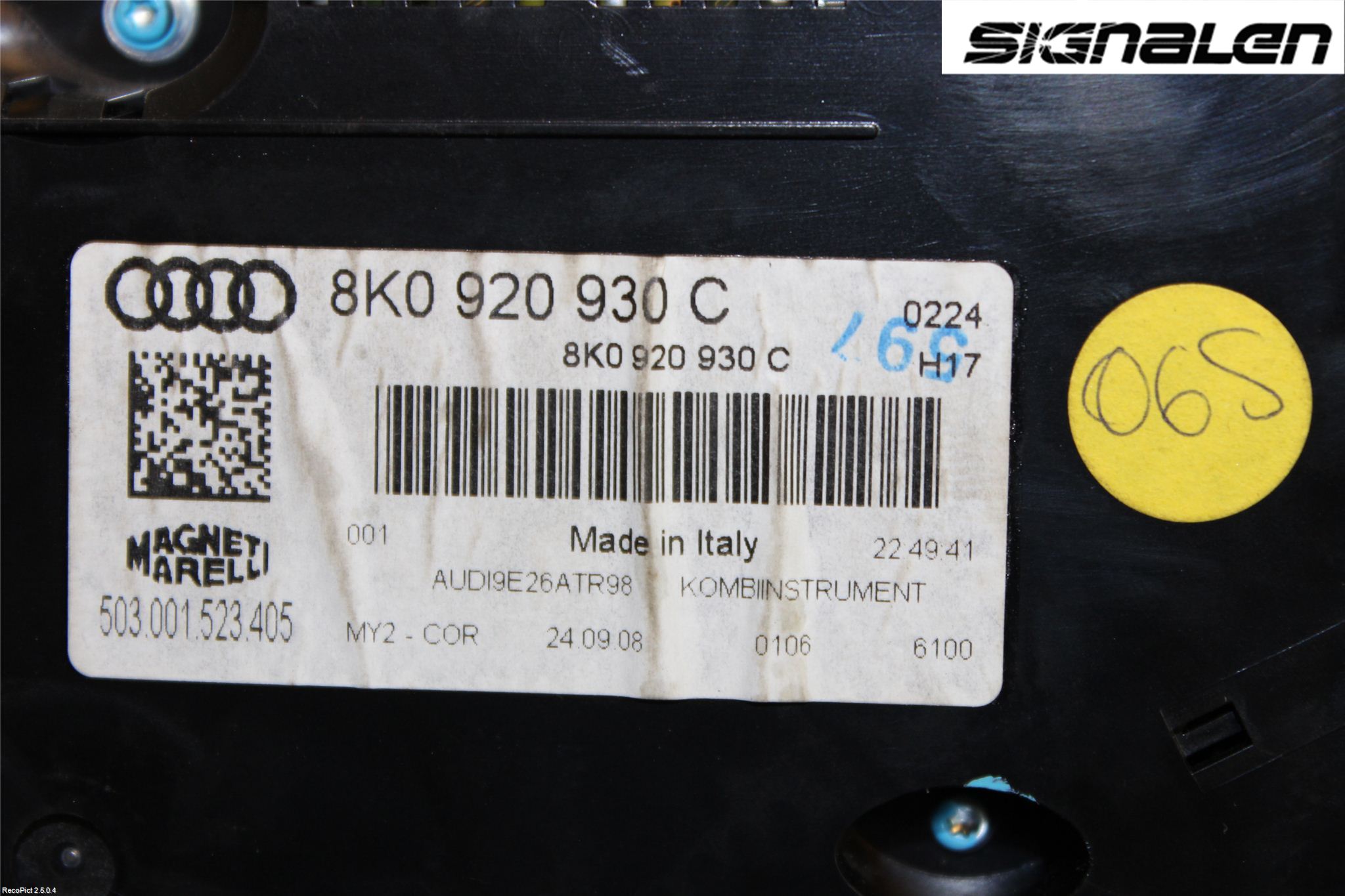 Audi A4/S4 08-11 Instrument Komb