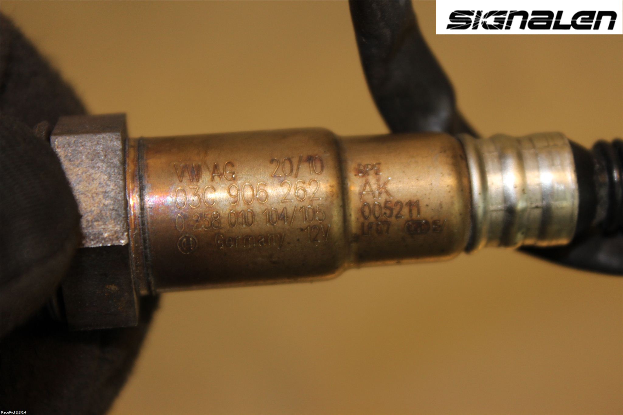 Volkswagen VW GOLF VI 09-13 Injlambdasond