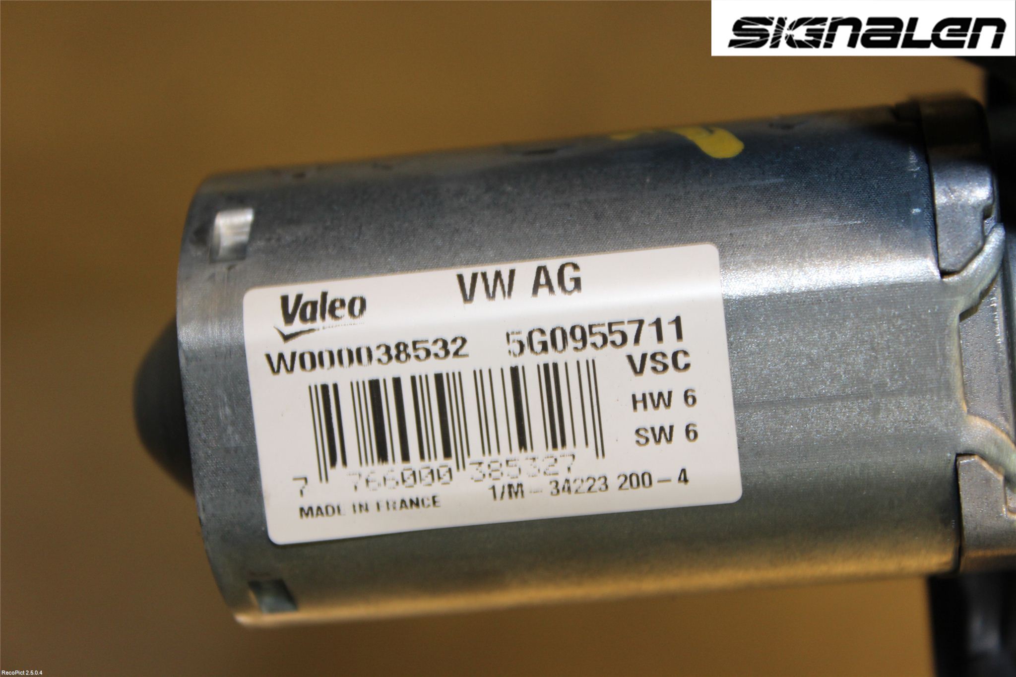 Volkswagen VW GOLF / E-GOLF VII 13-20 Torkarmotor Baklucka