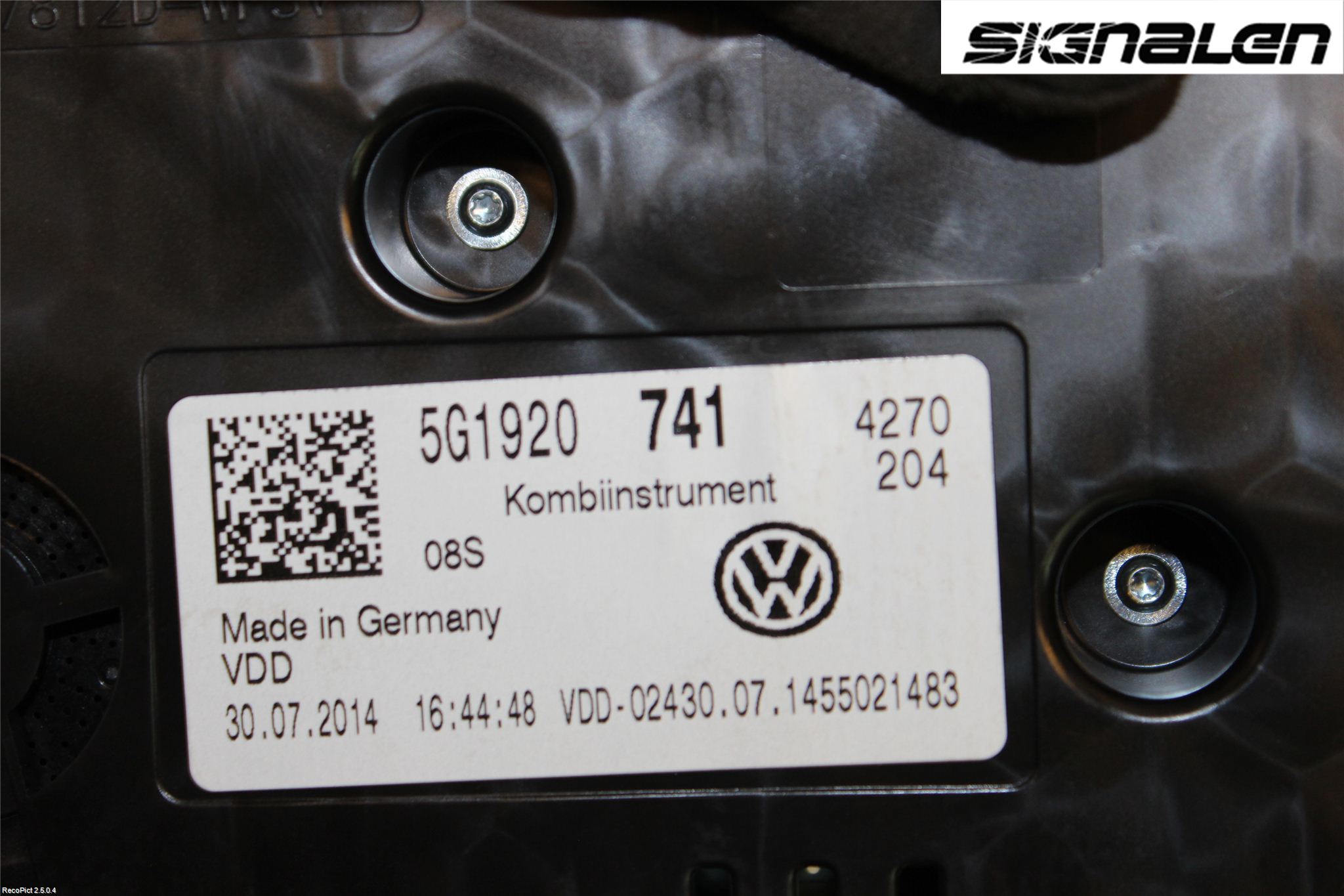 Volkswagen VW GOLF / E-GOLF VII 13-20 Instrument Komb