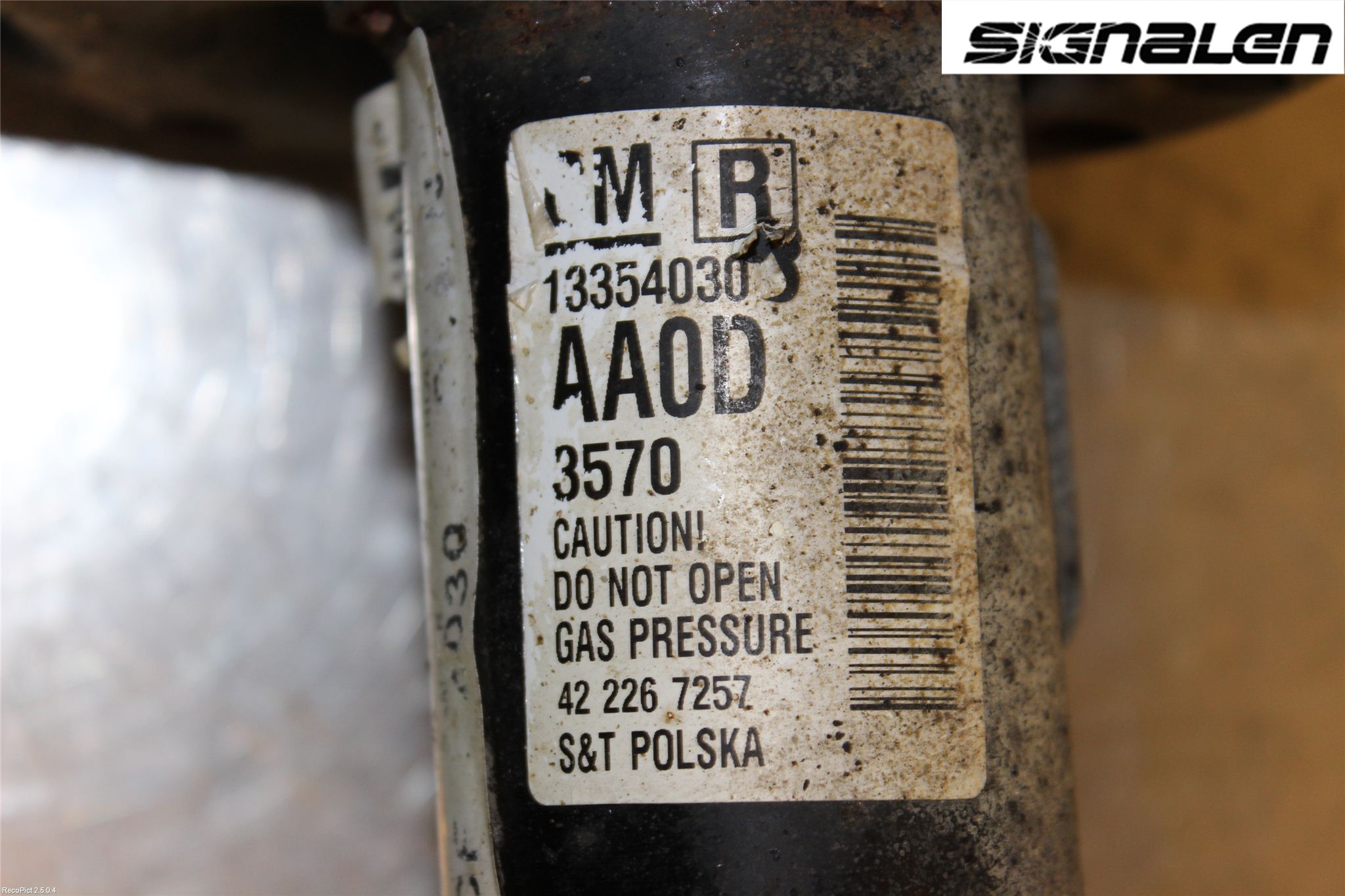 Opel ASTRA J 10-15 Fjäderben Fram Höger