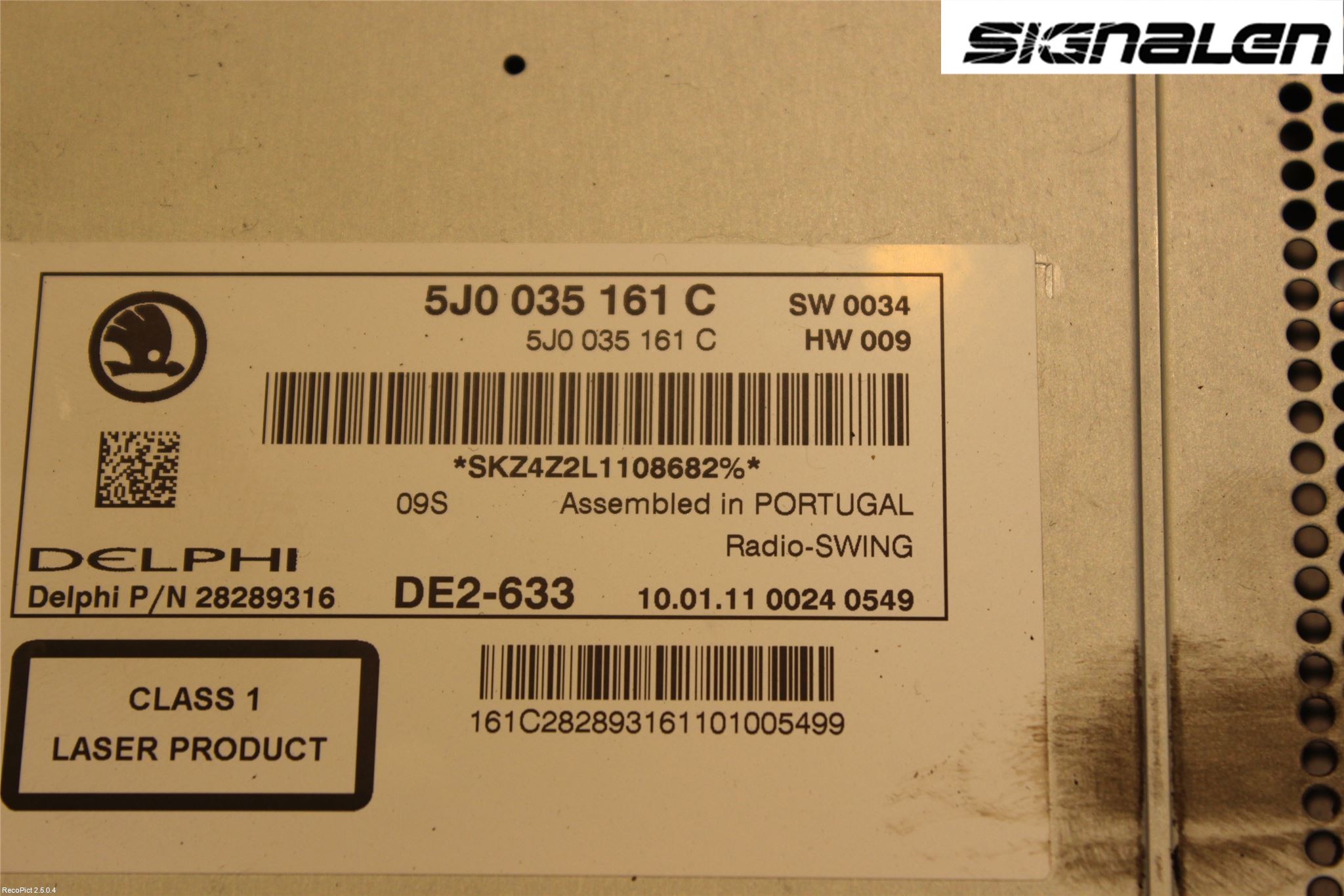 Skoda FABIA 07-14 Cd Radio - Multimediapanel