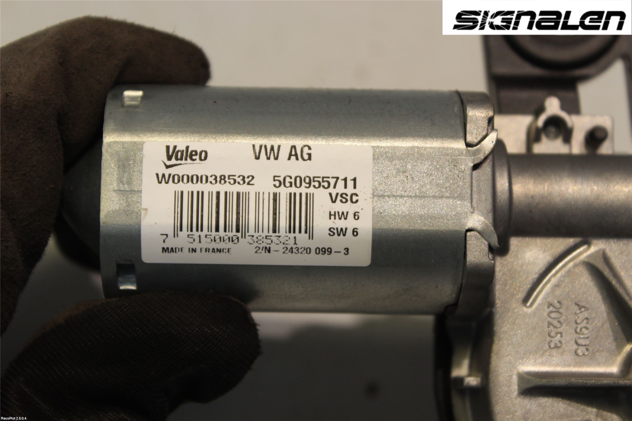 Volkswagen VW GOLF / E-GOLF VII 13-20 Torkarmotor Baklucka