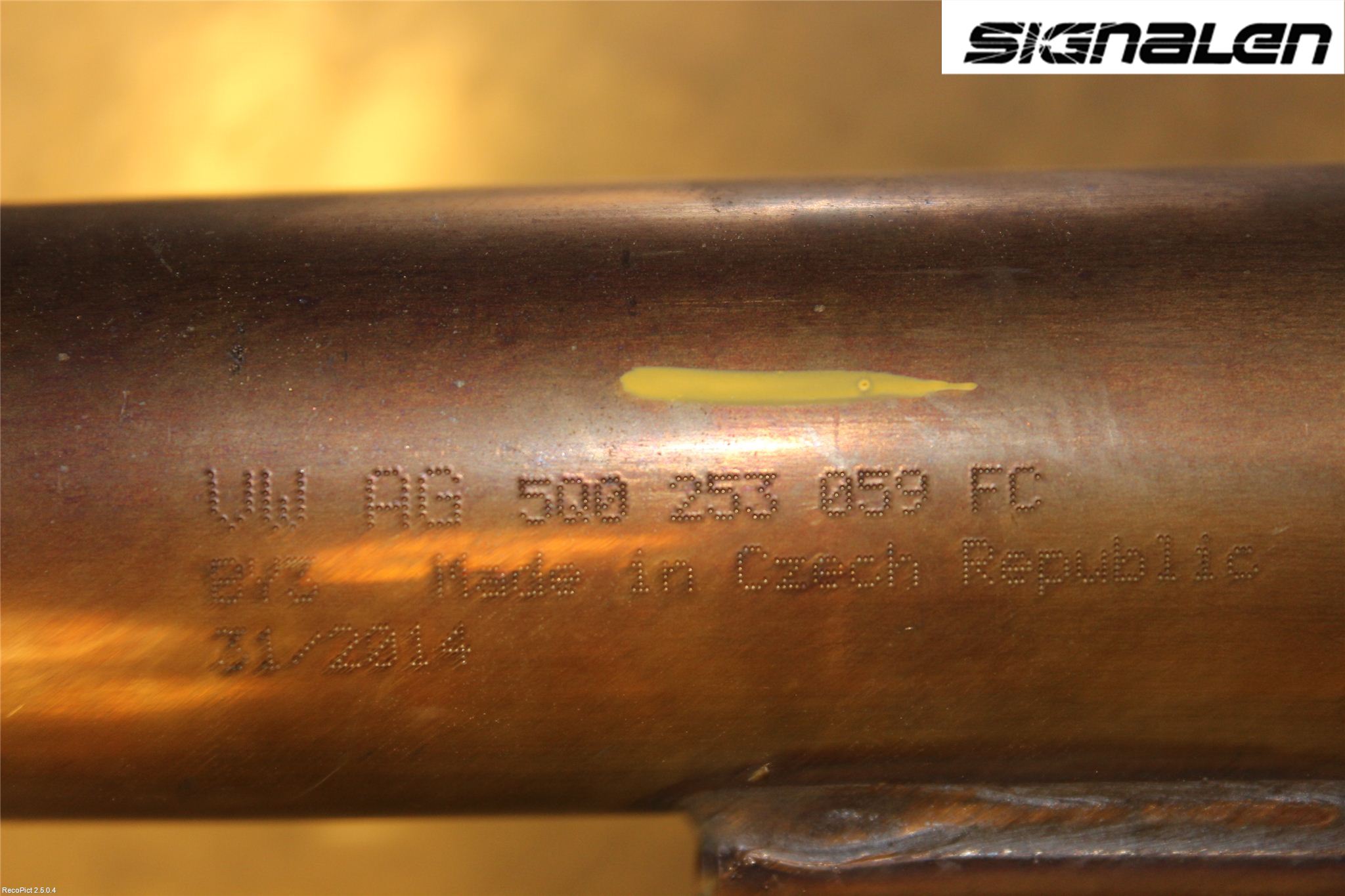 Volkswagen VW GOLF / E-GOLF VII 13-20 Avgas Främre Rör