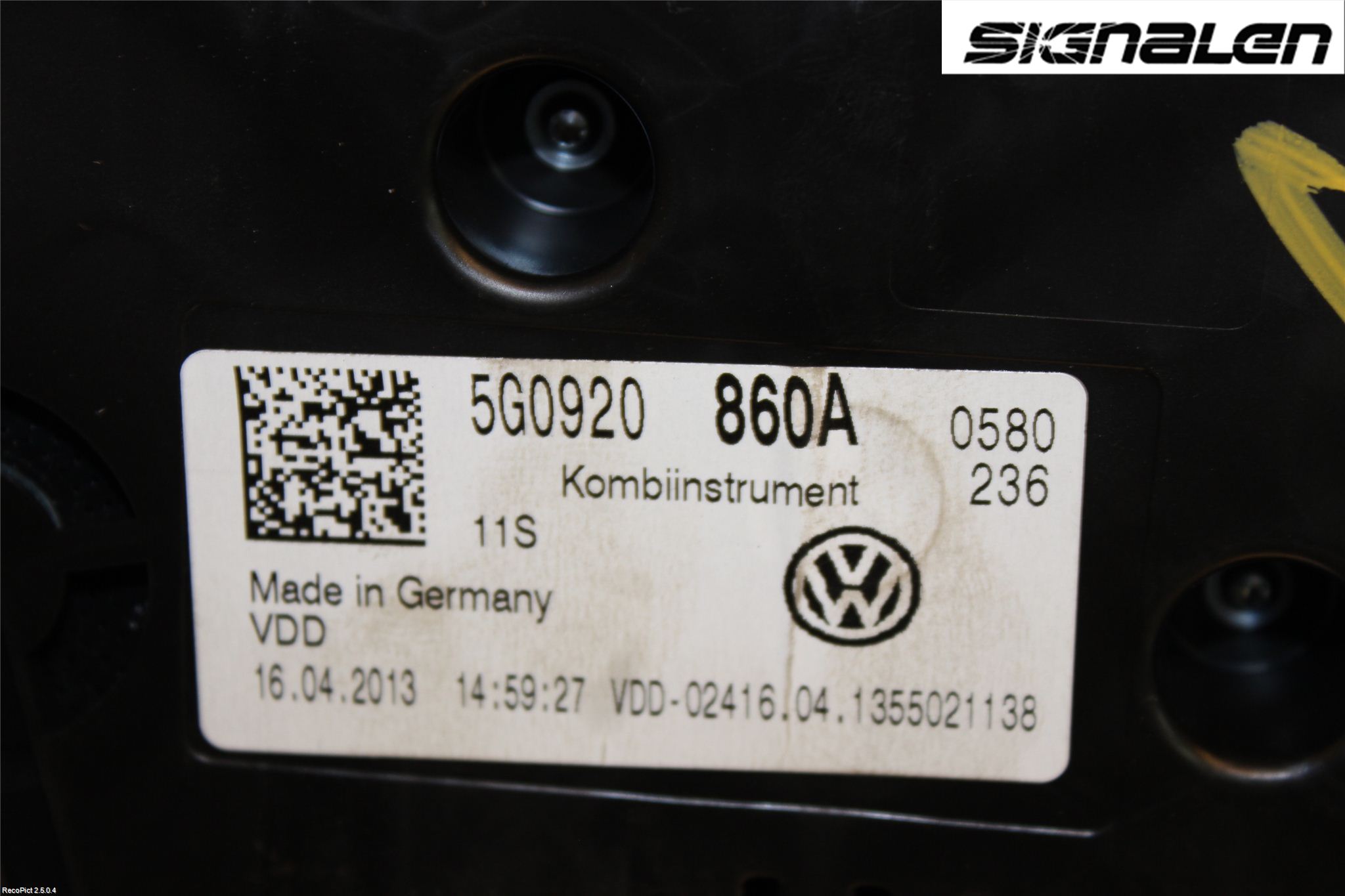 Volkswagen VW GOLF / E-GOLF VII 13-20 Instrument Komb