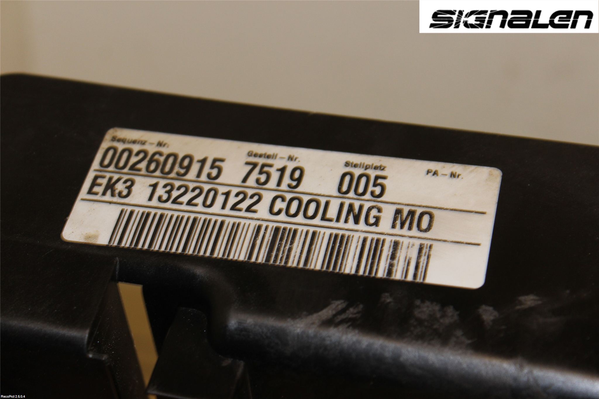 Opel INSIGNIA 09-16 Kylfläkt El