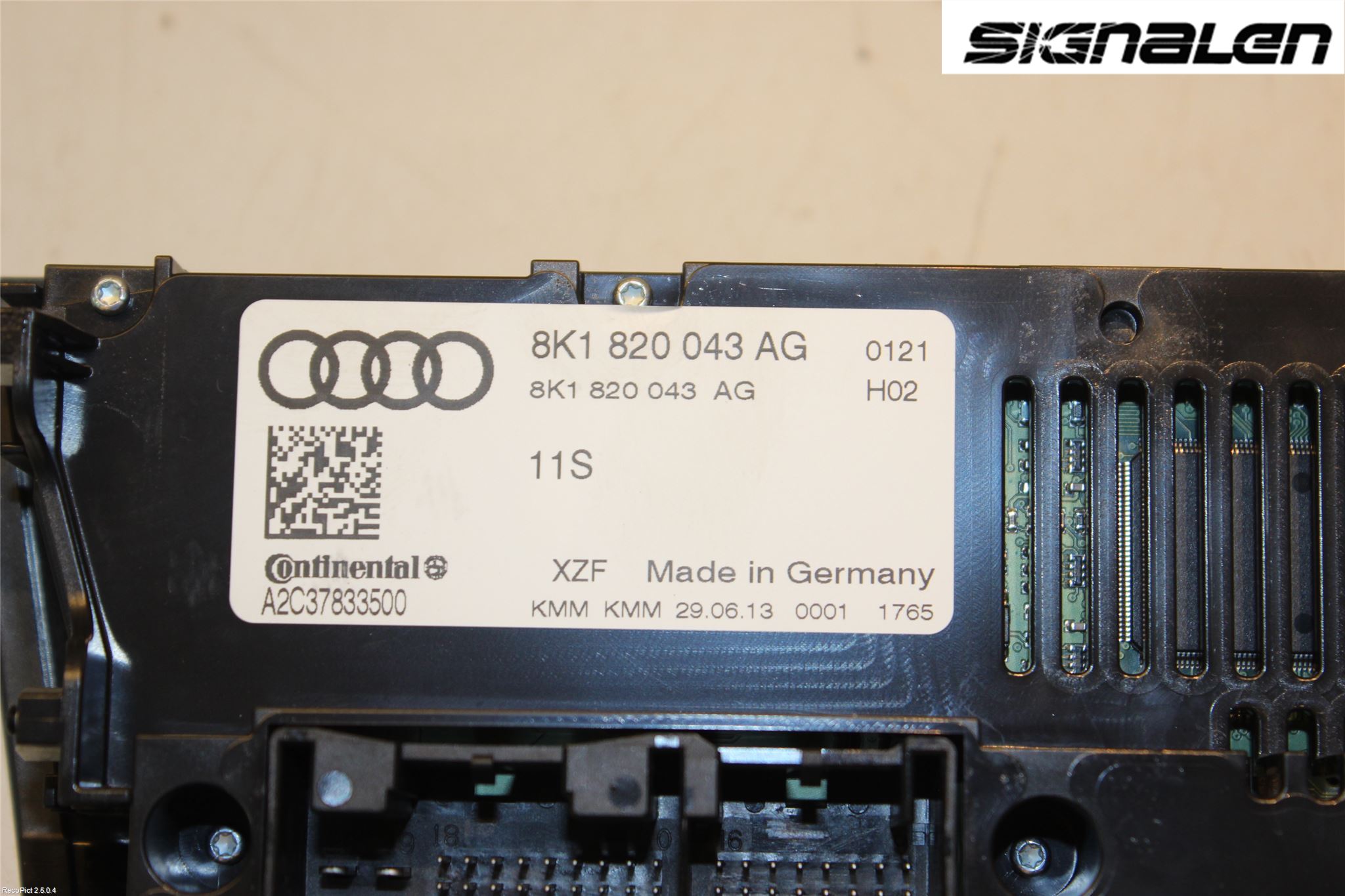 Audi Q5 09-16 Ac Styrenhet Ac Manöveren