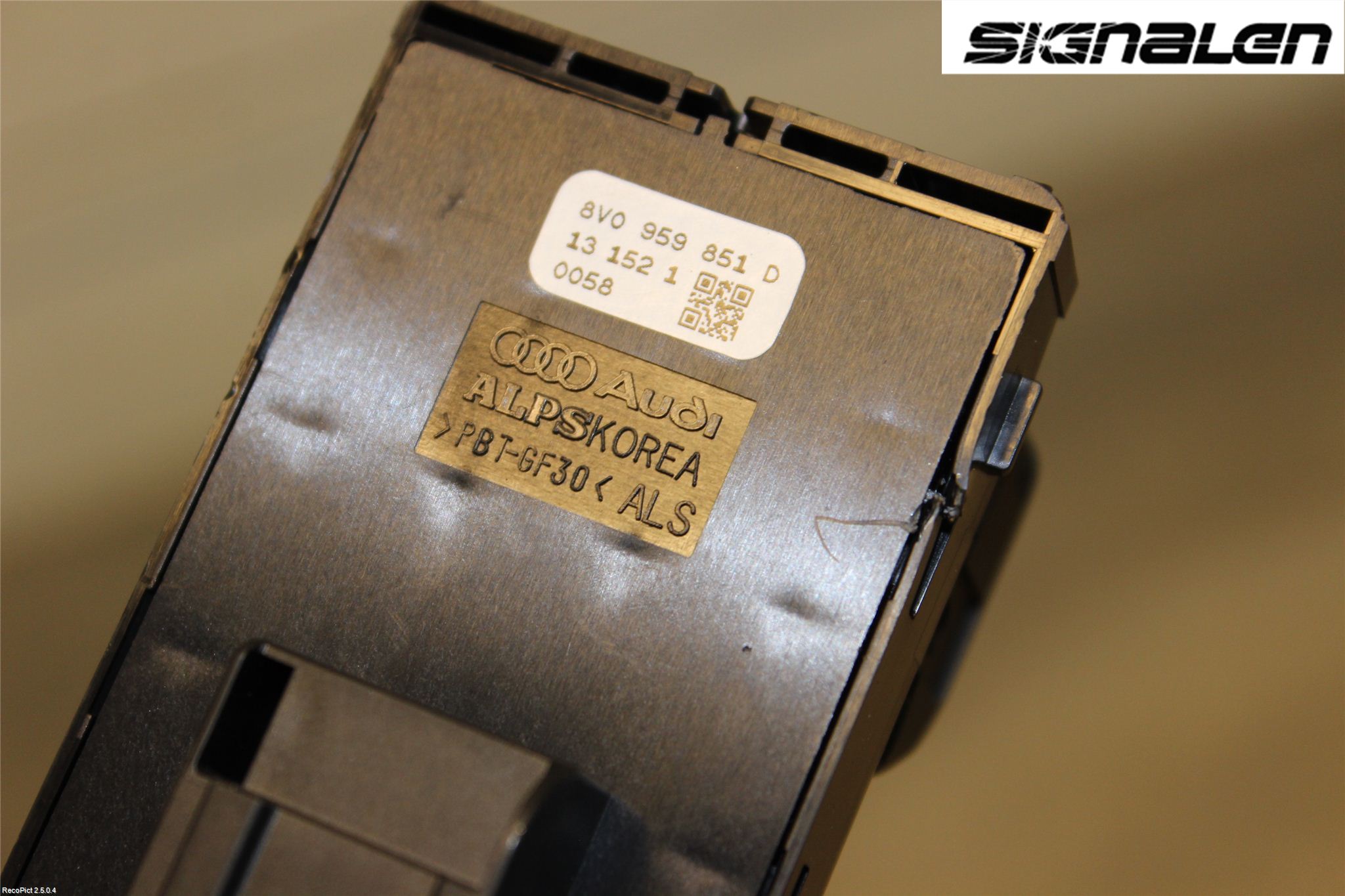 Audi A3/S3 8V 13-20 Strömställare Elhiss