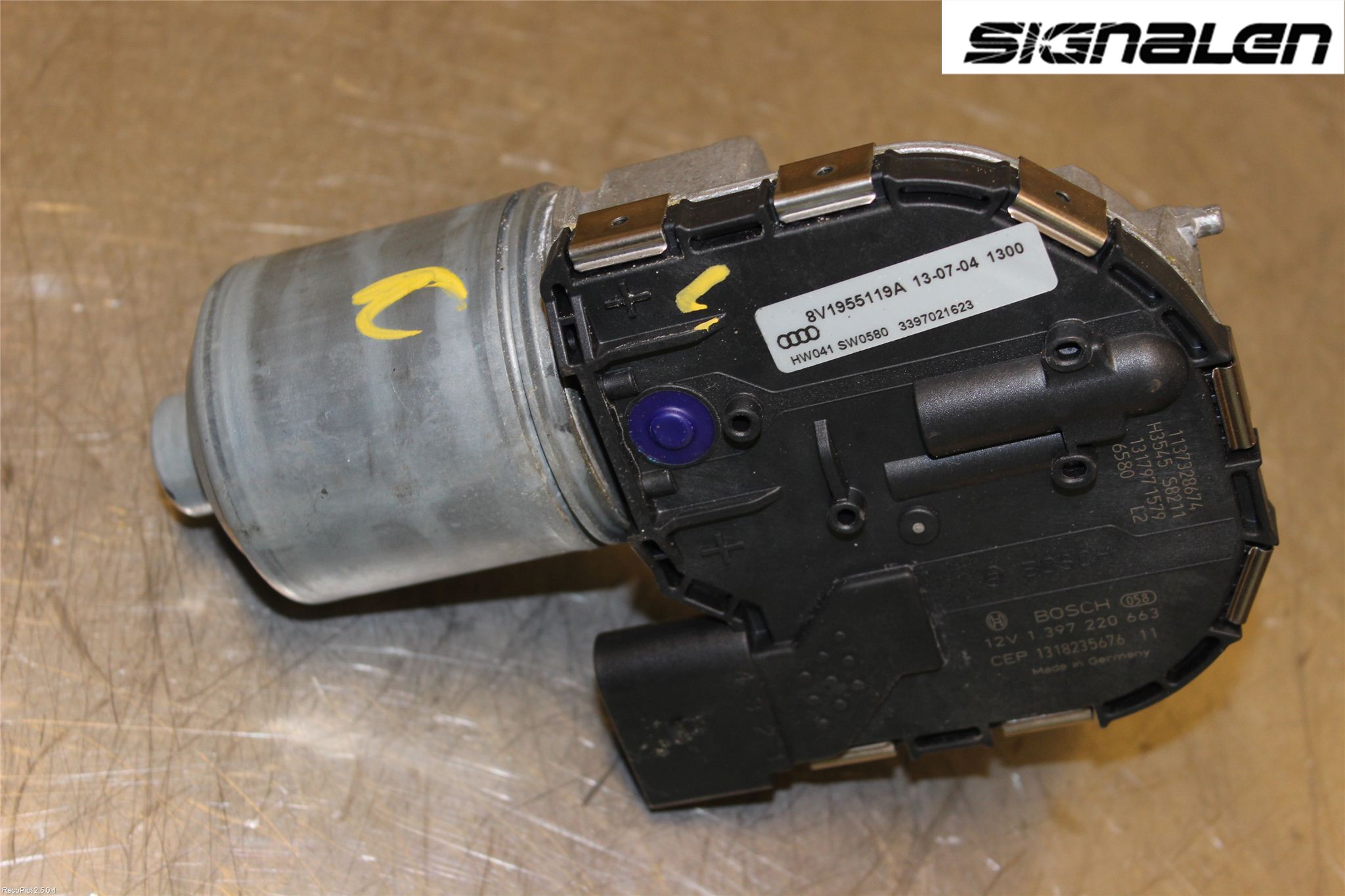 Audi A3/S3 8V 13-20 Torkarmotor Vindruta