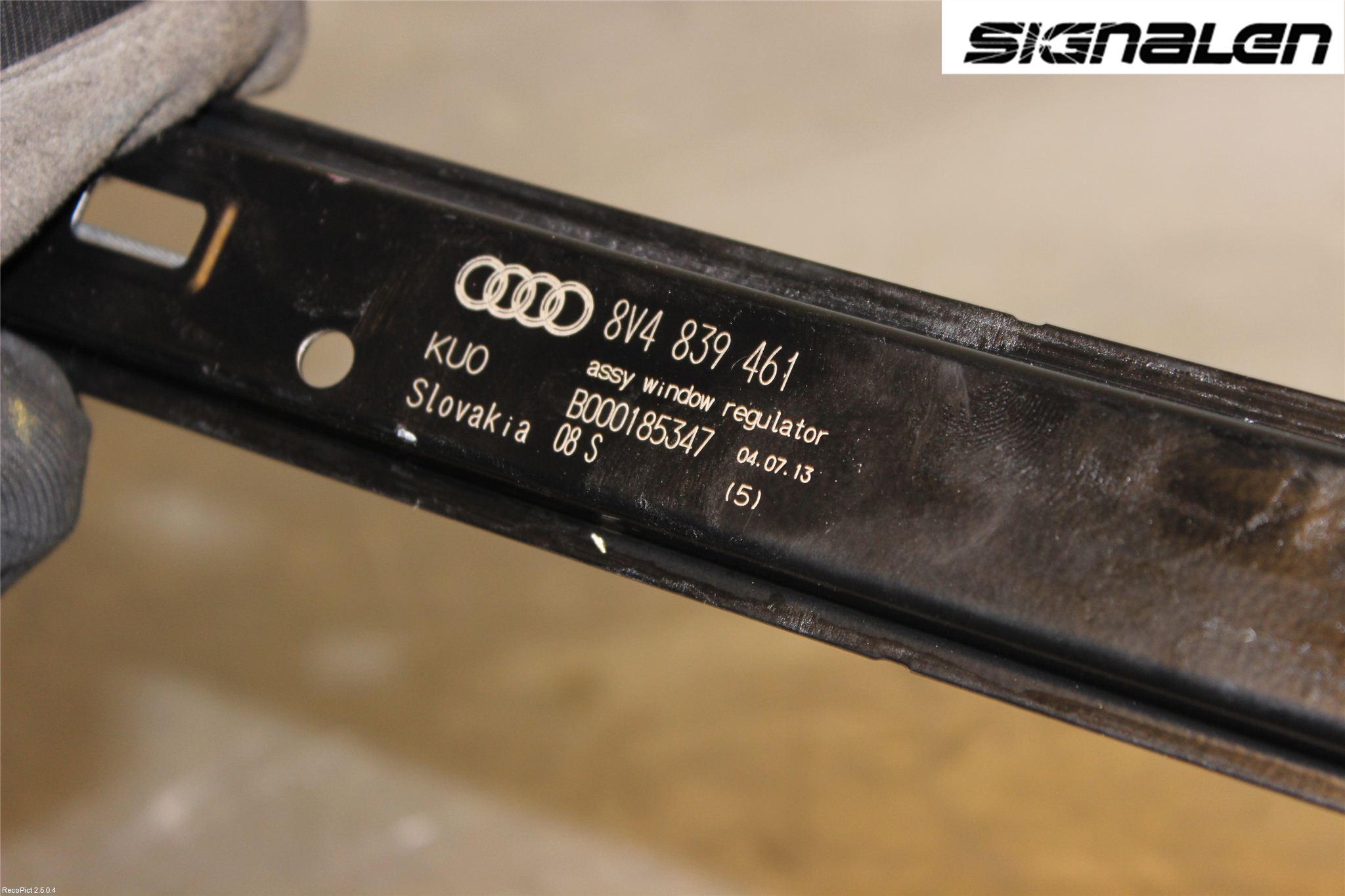 Audi A3/S3 8V 13-20 Fönsterhissmekanism