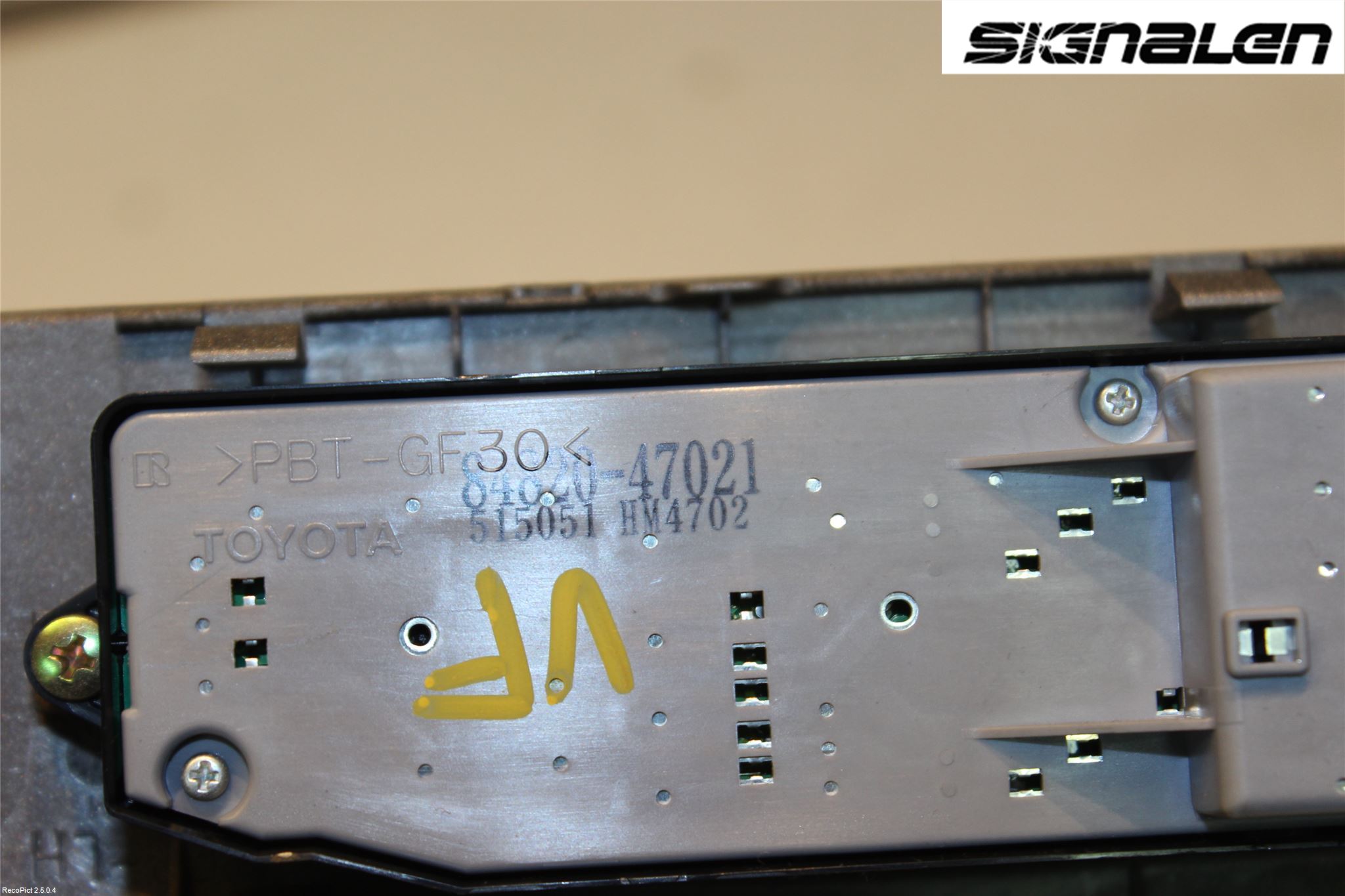 Toyota PRIUS NWH20 04-08 Strömställare Elhiss