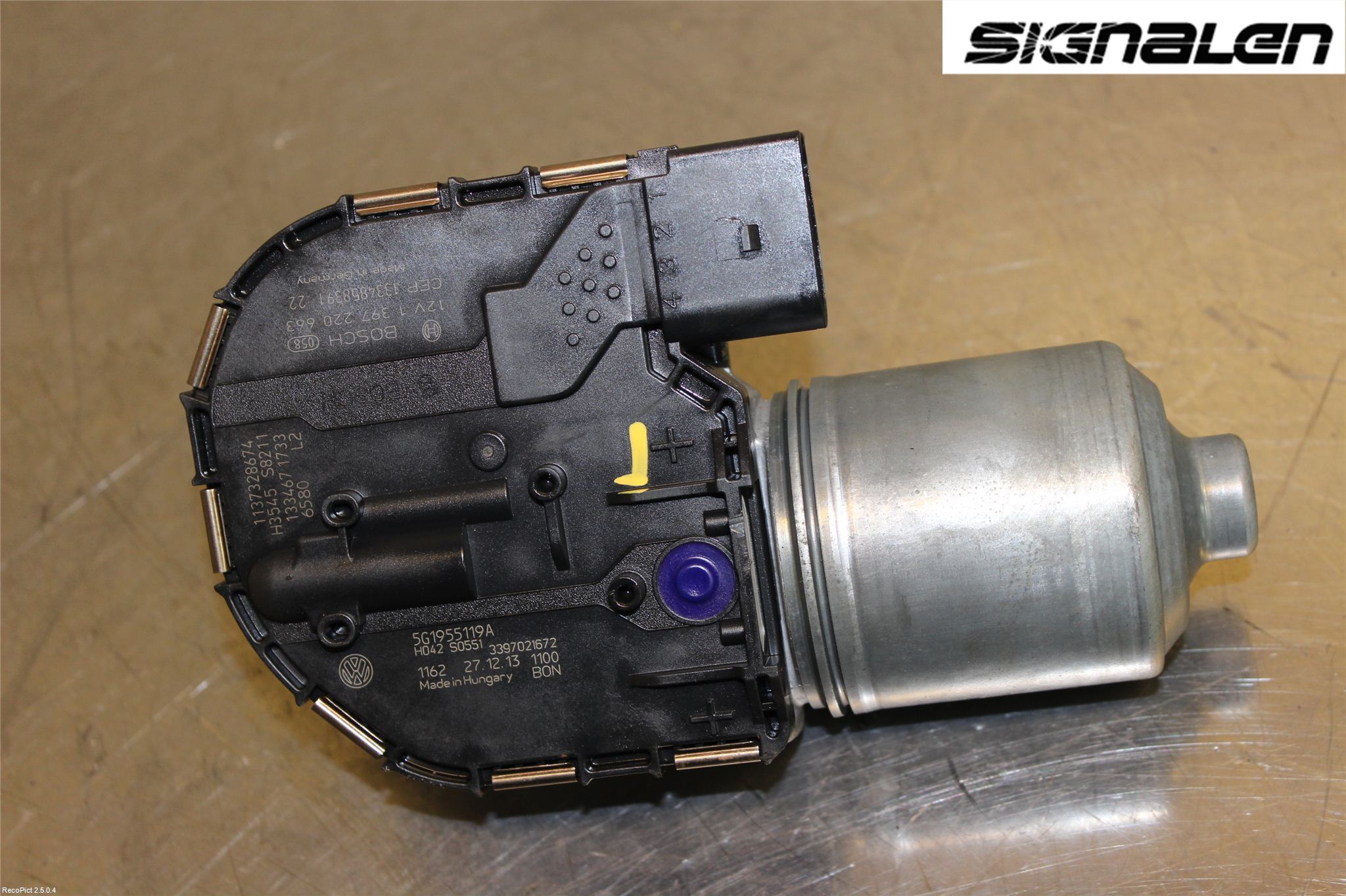Volkswagen VW GOLF / E-GOLF VII 13-20 Torkarmotor Vindruta