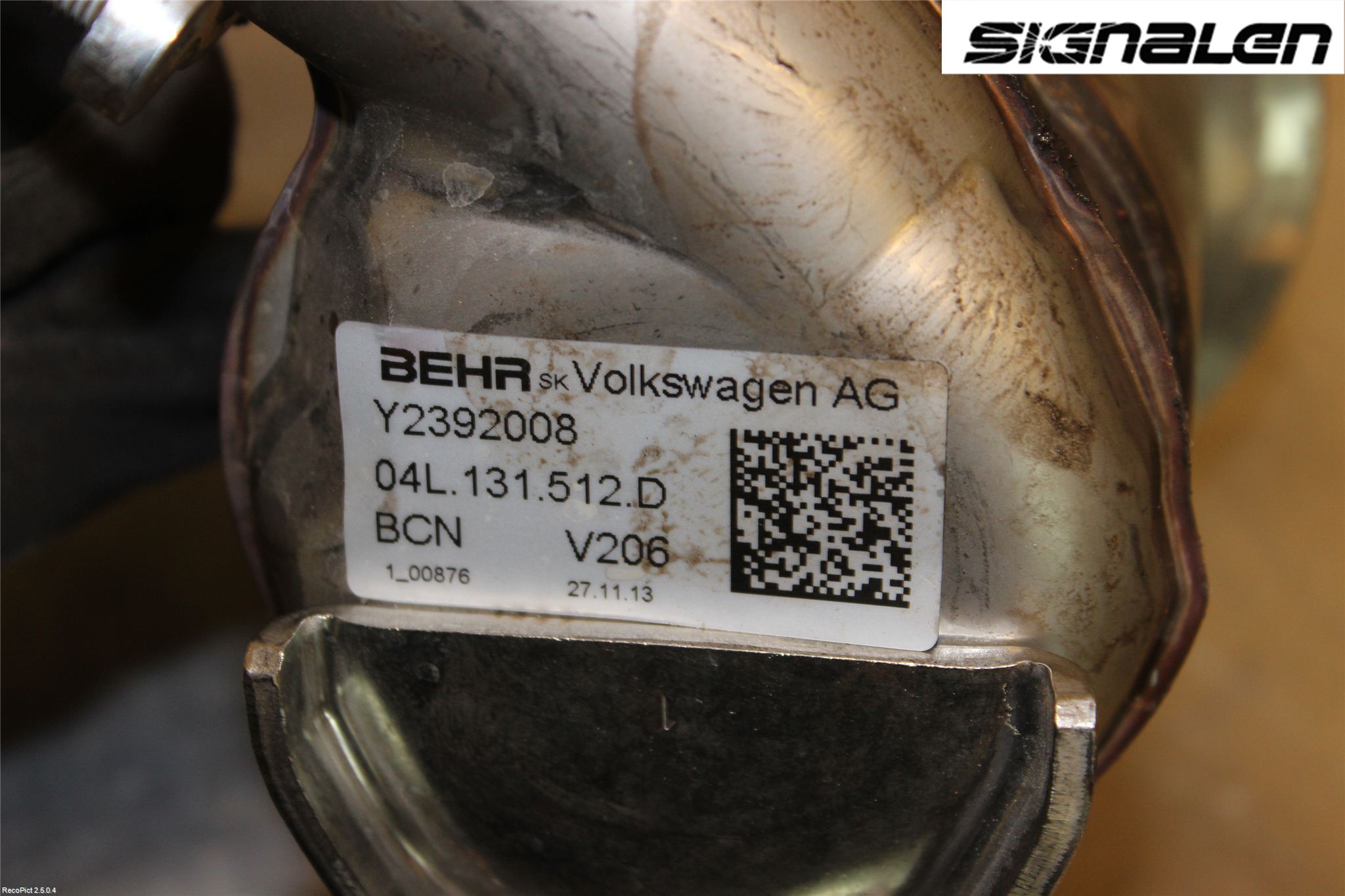 Volkswagen VW GOLF / E-GOLF VII 13-20 Avgaskylare