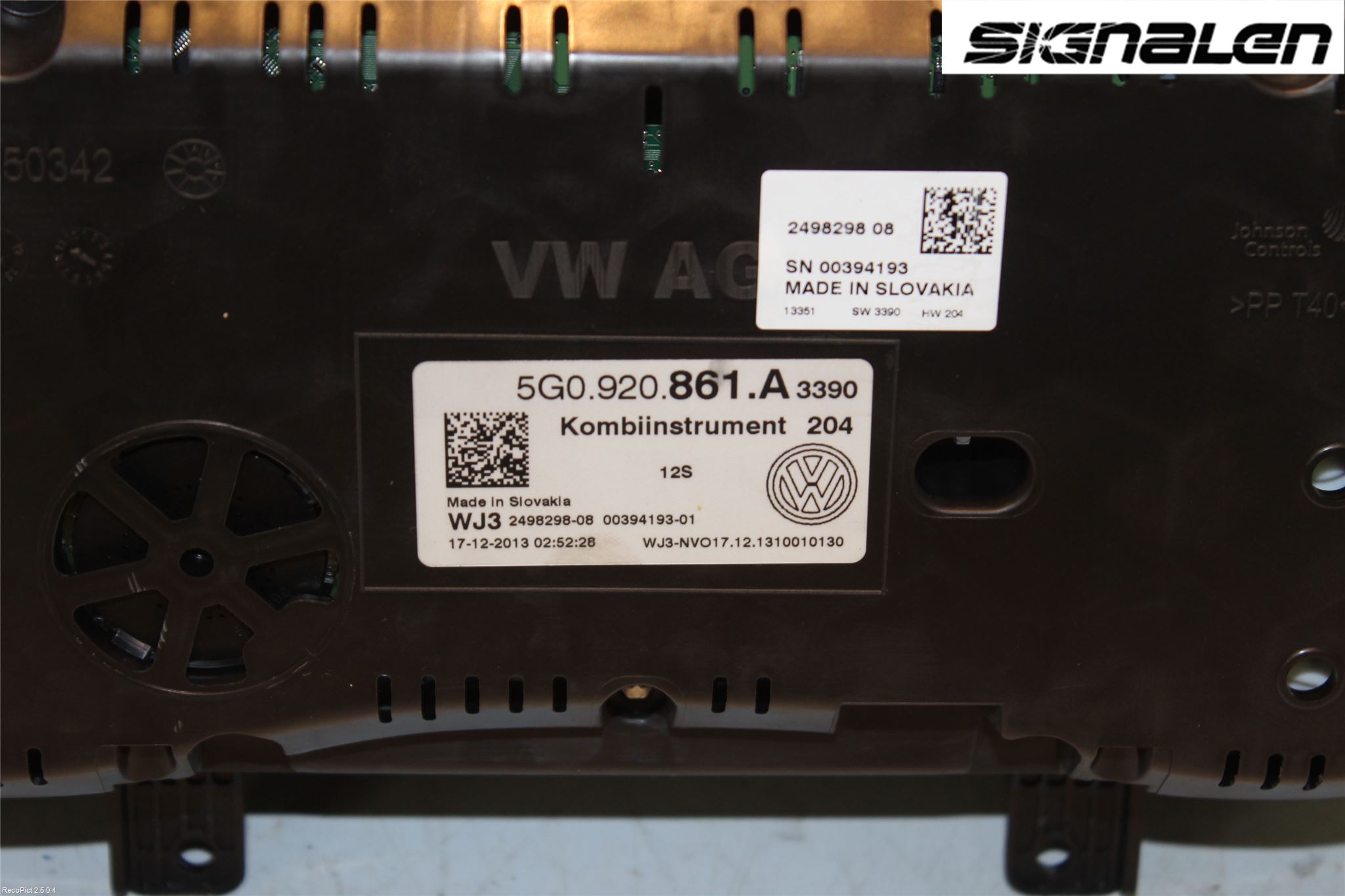 Volkswagen VW GOLF / E-GOLF VII 13-20 Instrument Komb