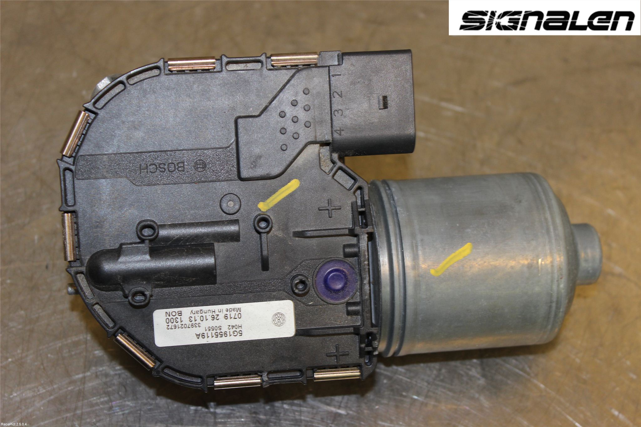 Volkswagen VW GOLF / E-GOLF VII 13-20 Torkarmotor Vindruta