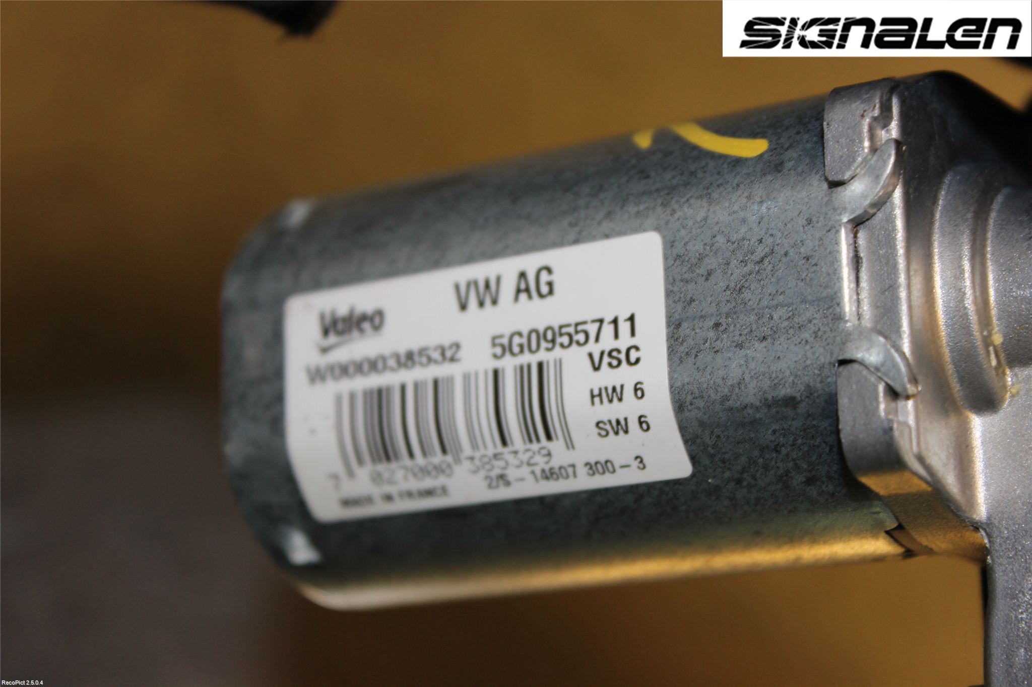 Volkswagen VW GOLF / E-GOLF VII 13-20 Torkarmotor Baklucka