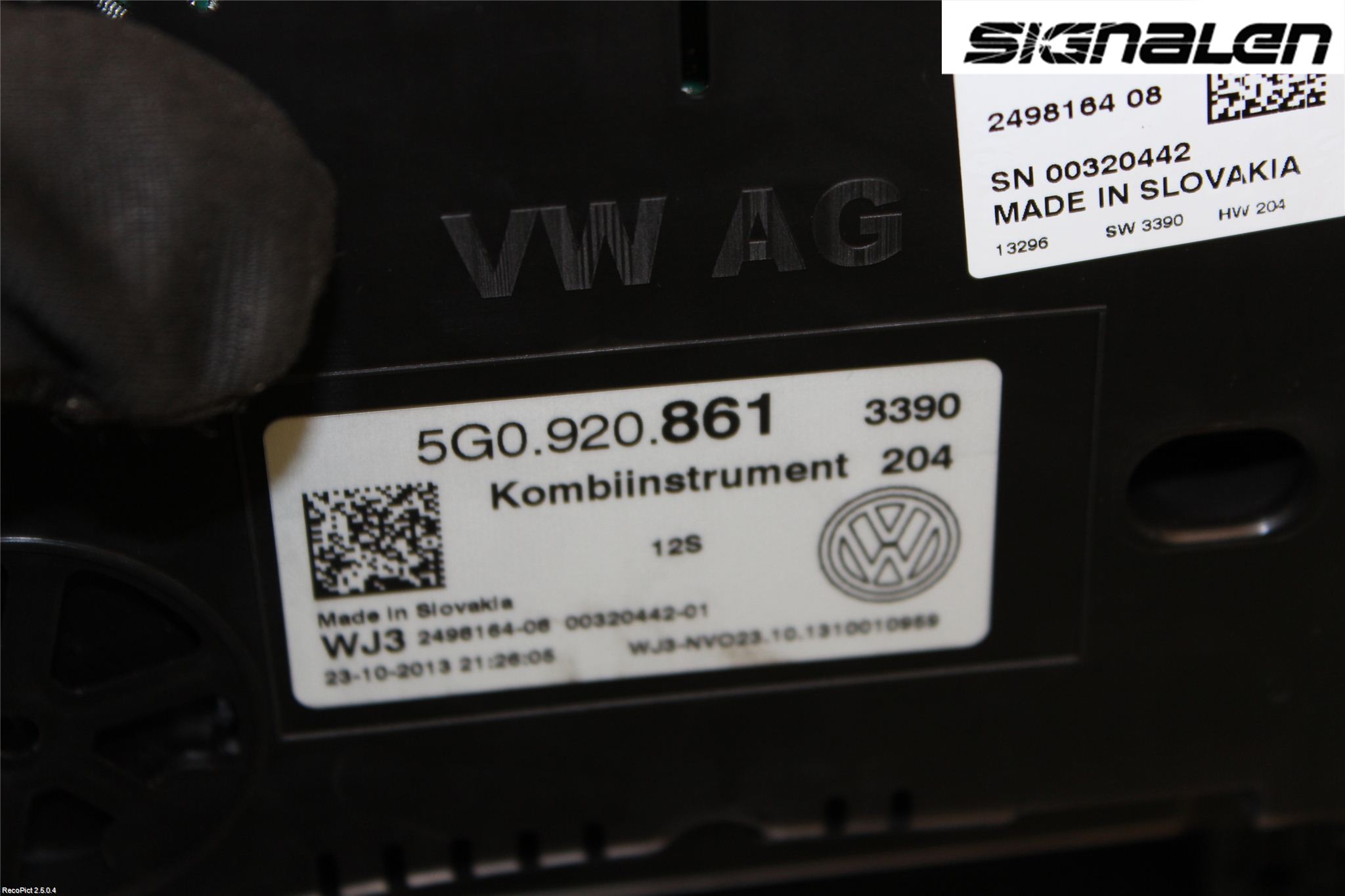 Volkswagen VW GOLF / E-GOLF VII 13-20 Instrument Komb