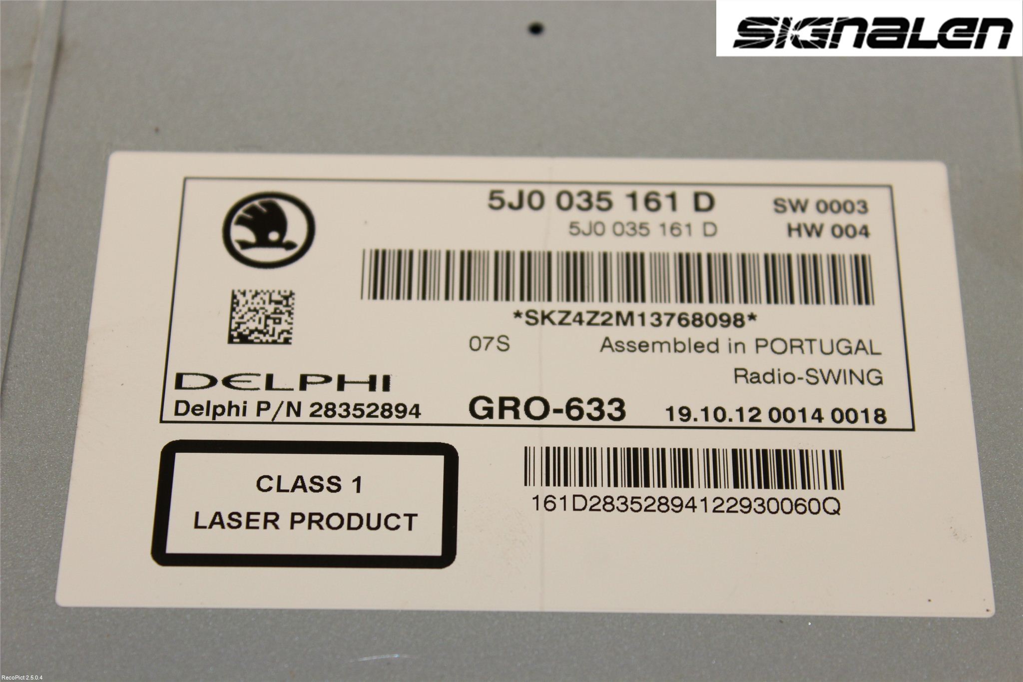 Skoda FABIA 07-14 Radio