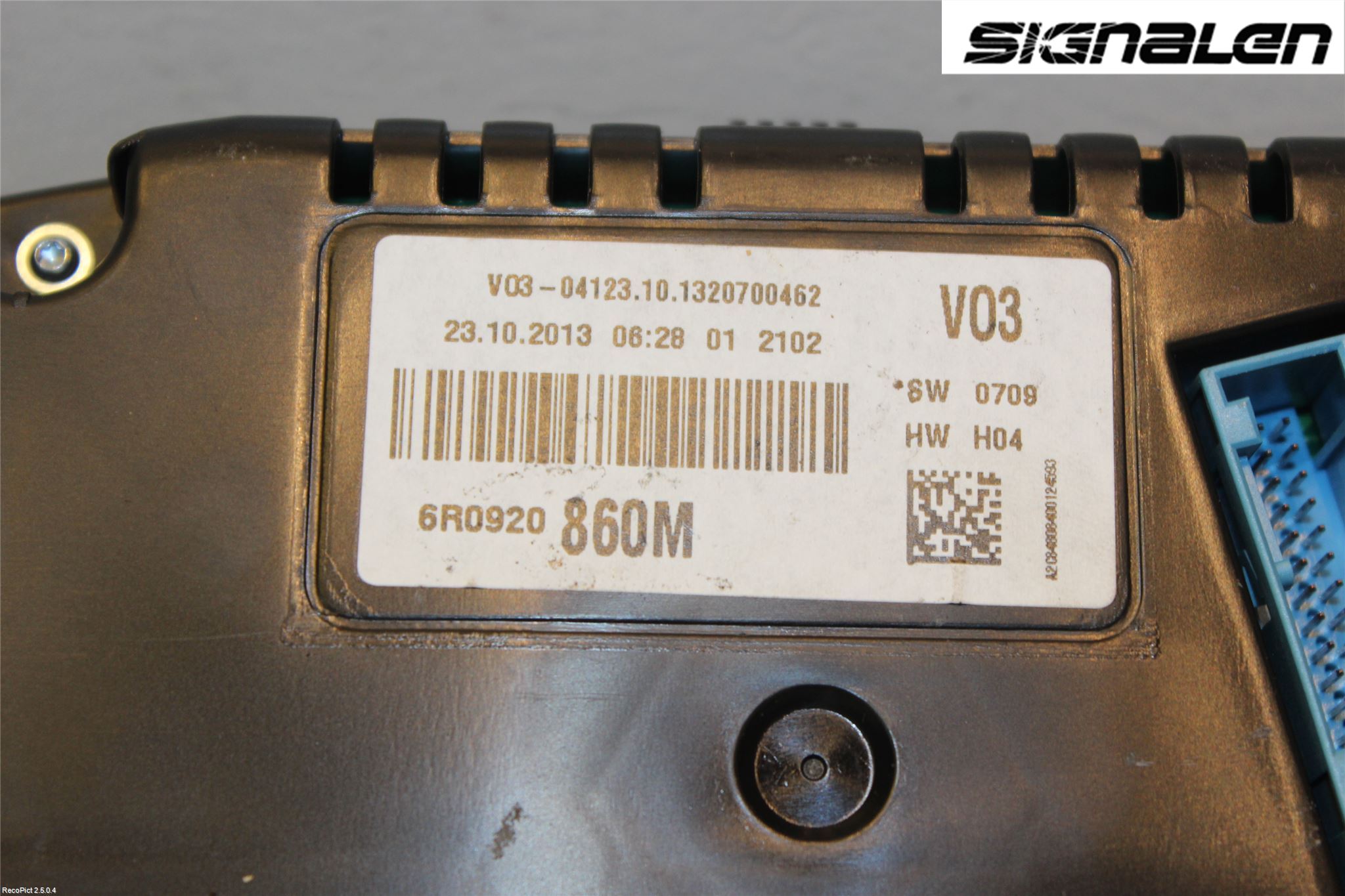 Volkswagen VW POLO 10-17 Instrument Komb