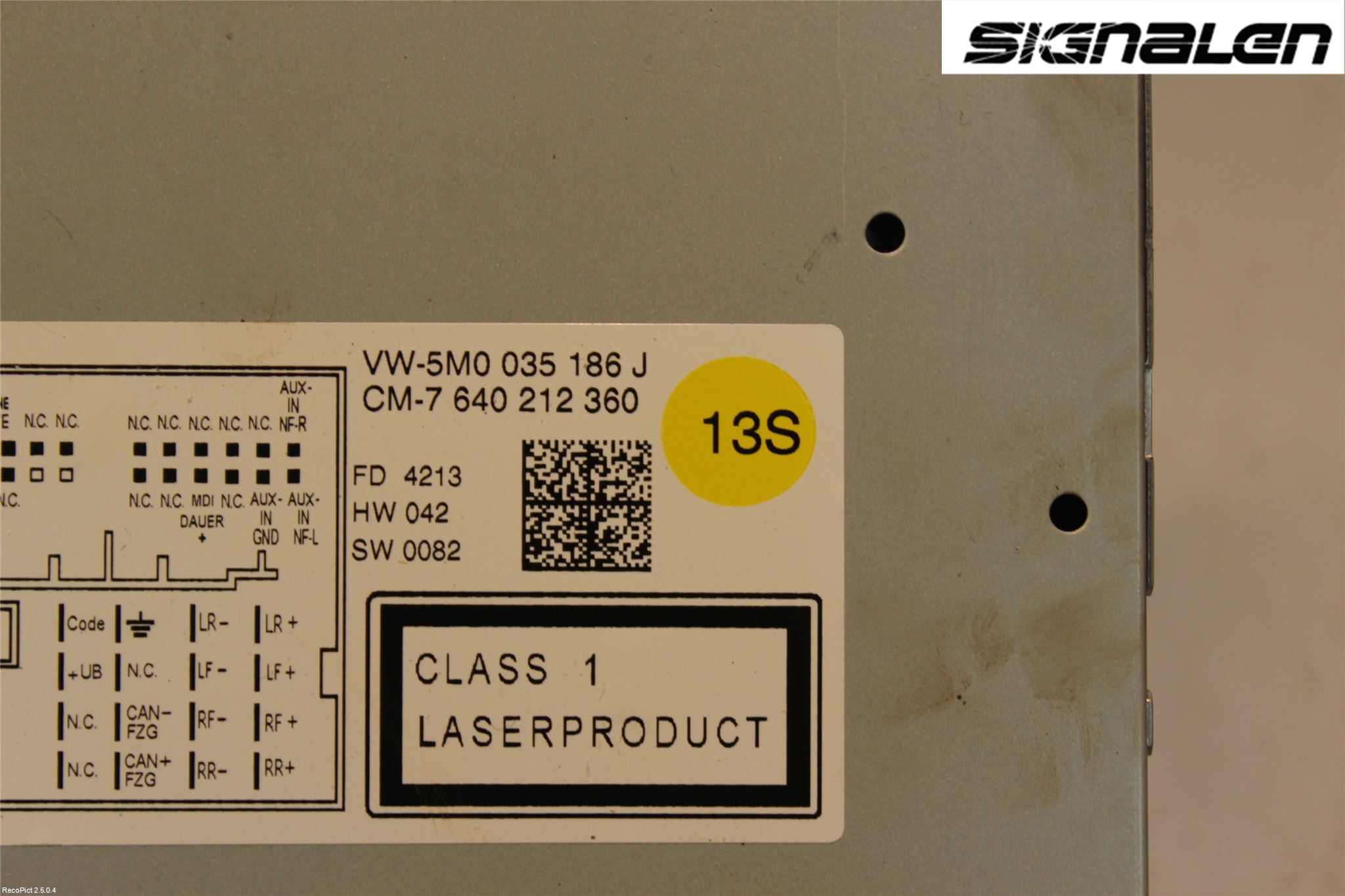 Volkswagen VW POLO 10-17 Cd Radio - Multimediapanel