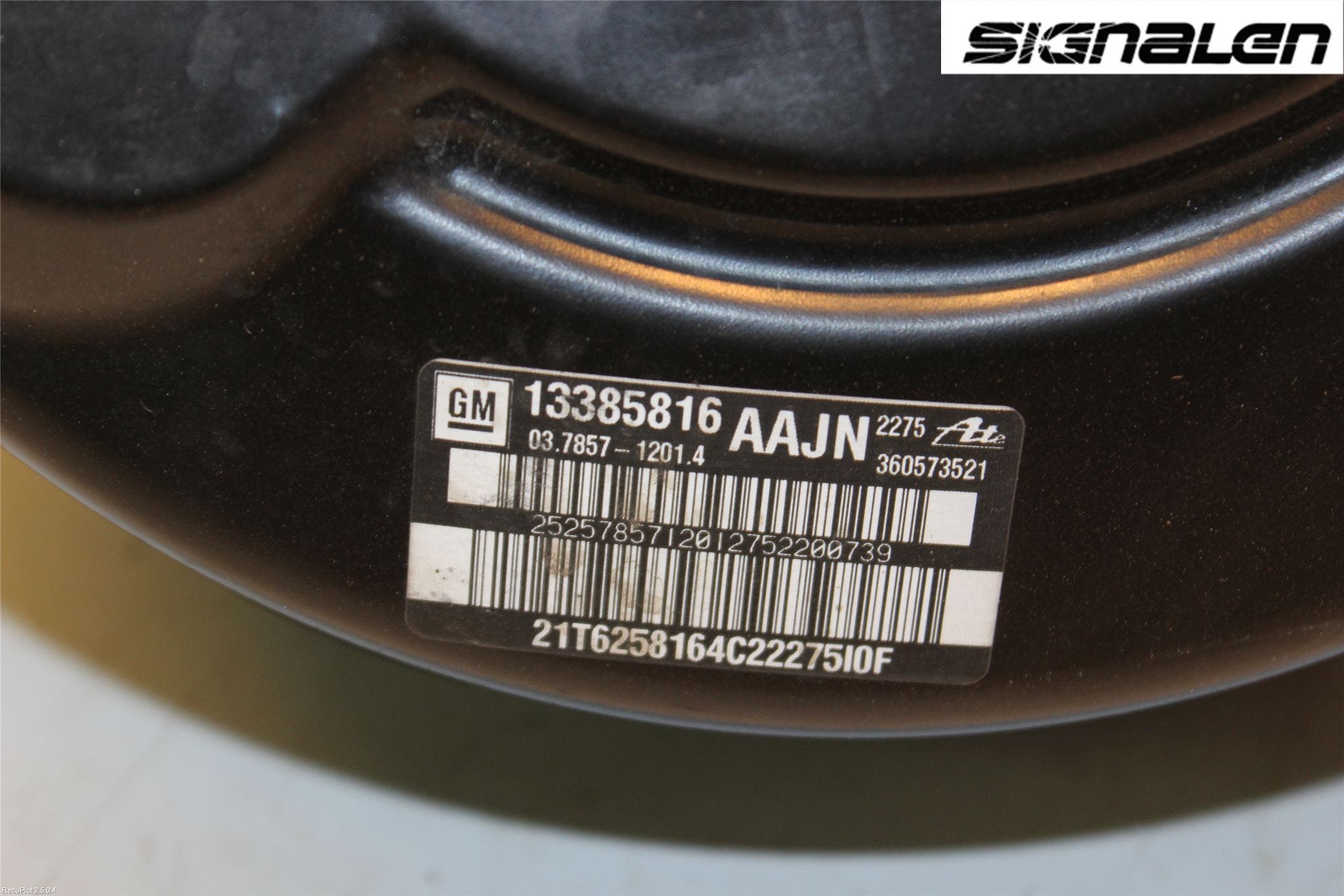 Opel ASTRA J 10-15 Bromsservo