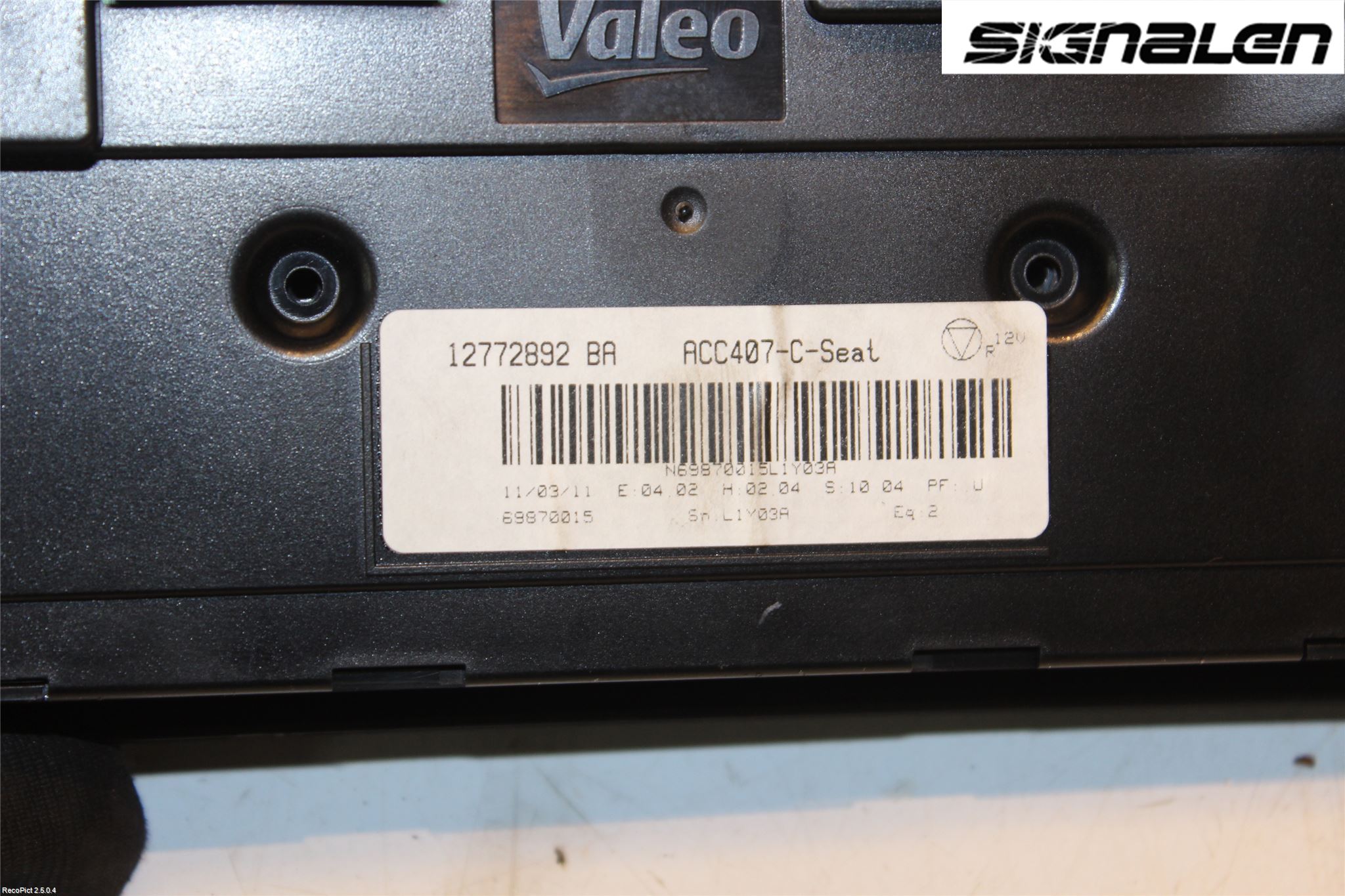 Saab 9-3 VER2/VER3 08-15 Ac Styrenhet Ac Manöveren