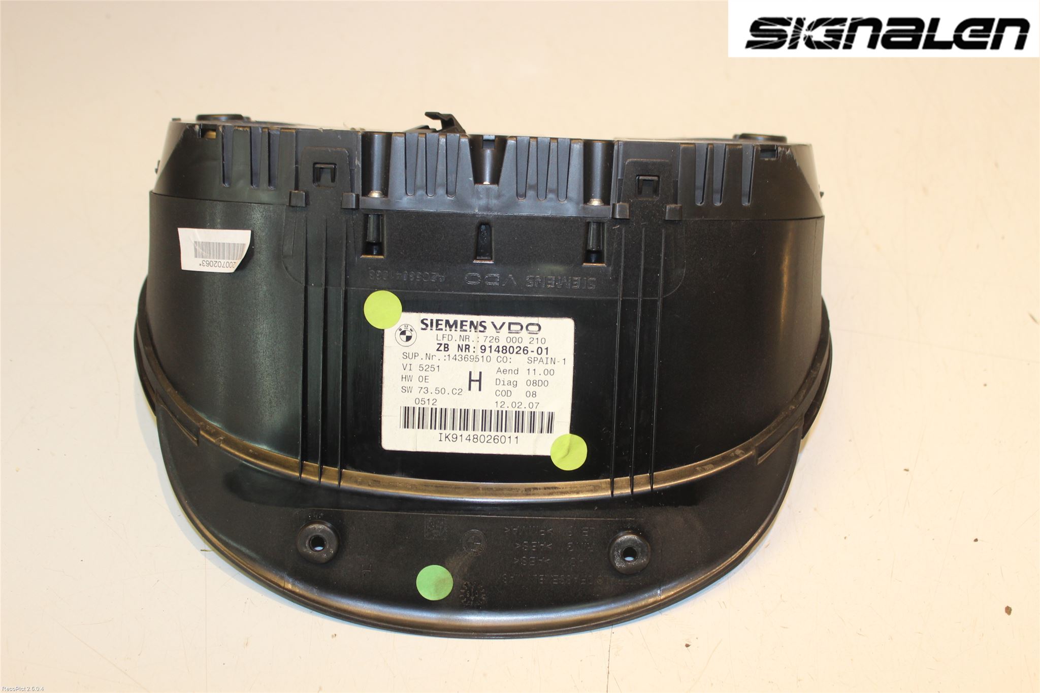 BMW 3 E90/91 SED/TOU 05-12 Instrument Komb