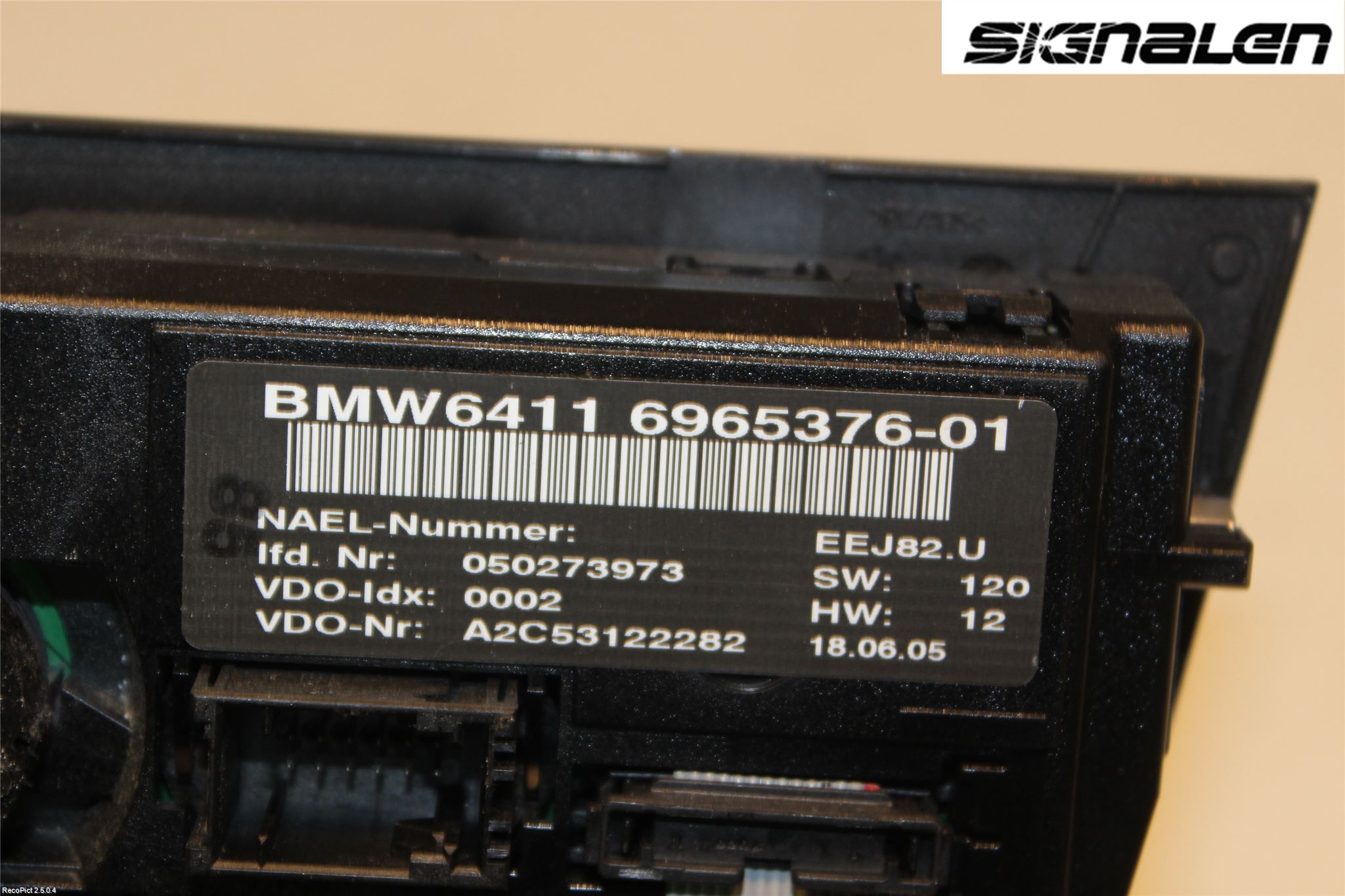 BMW 3 E90/91 SED/TOU 05-12 Ac Styrenhet Ac Manöveren