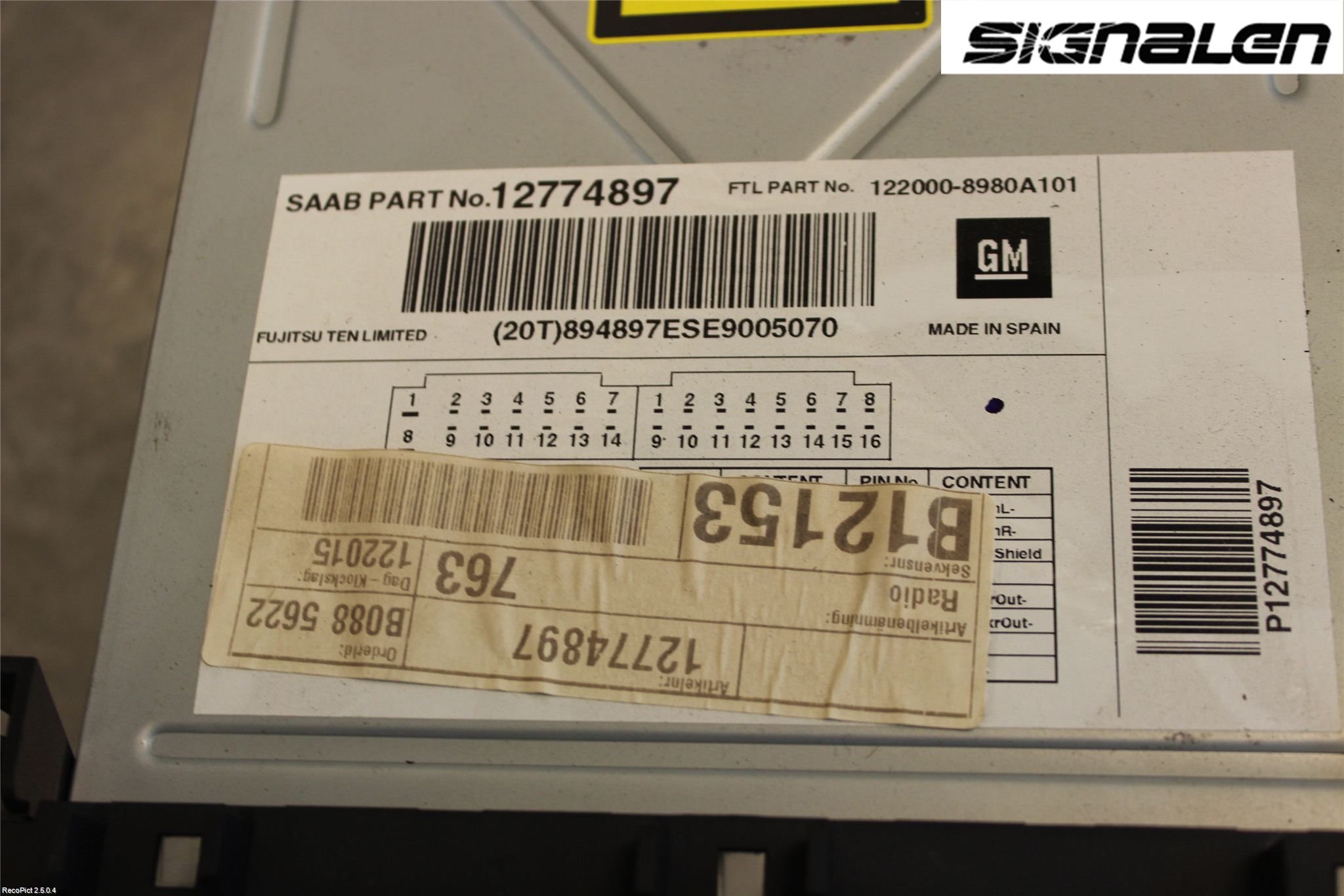 Saab 9-3 VER 2 Radio