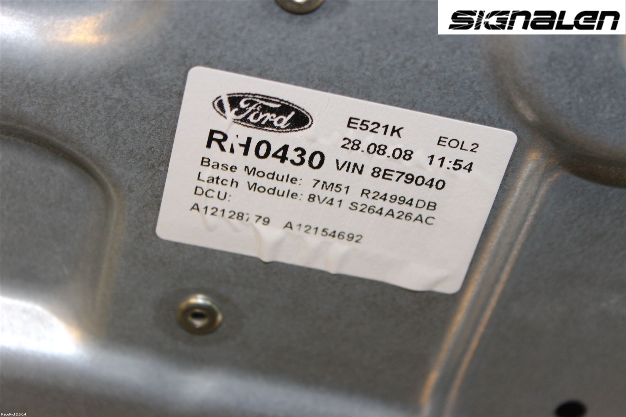 Ford KUGA 08-12 Fönsterhissmekanism