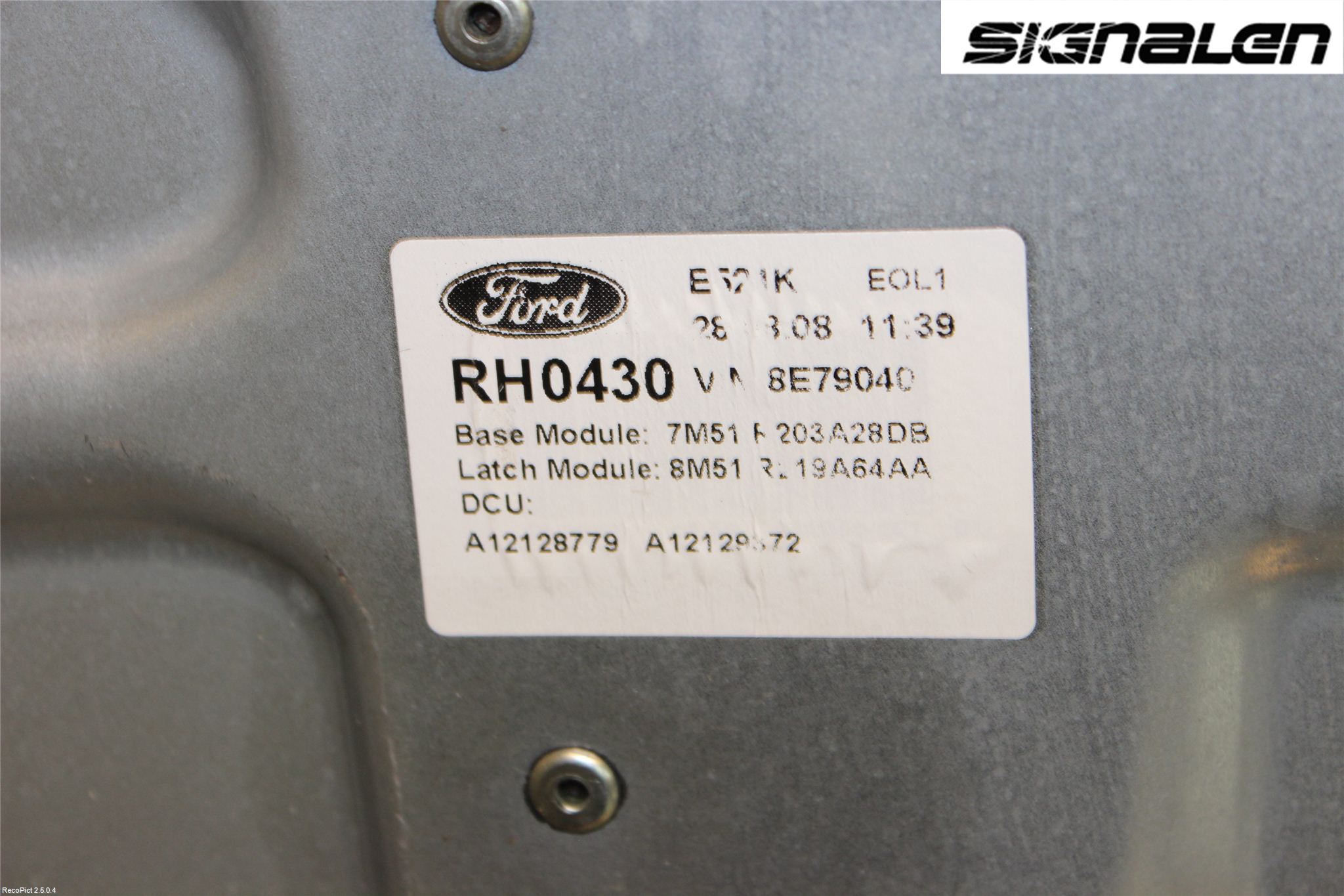 Ford KUGA 08-12 Fönsterhissmekanism