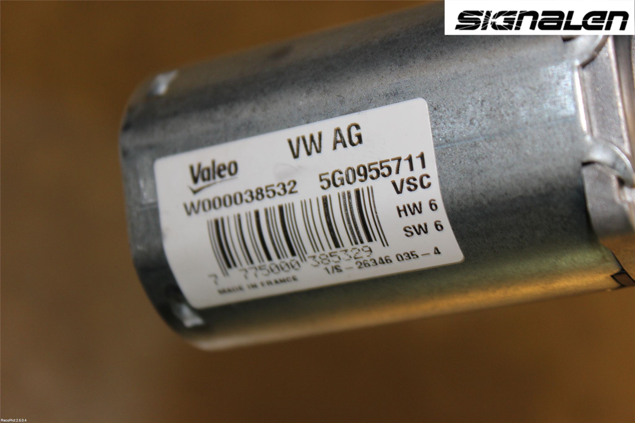 Volkswagen VW GOLF / E-GOLF VII 13-20 Torkarmotor Baklucka